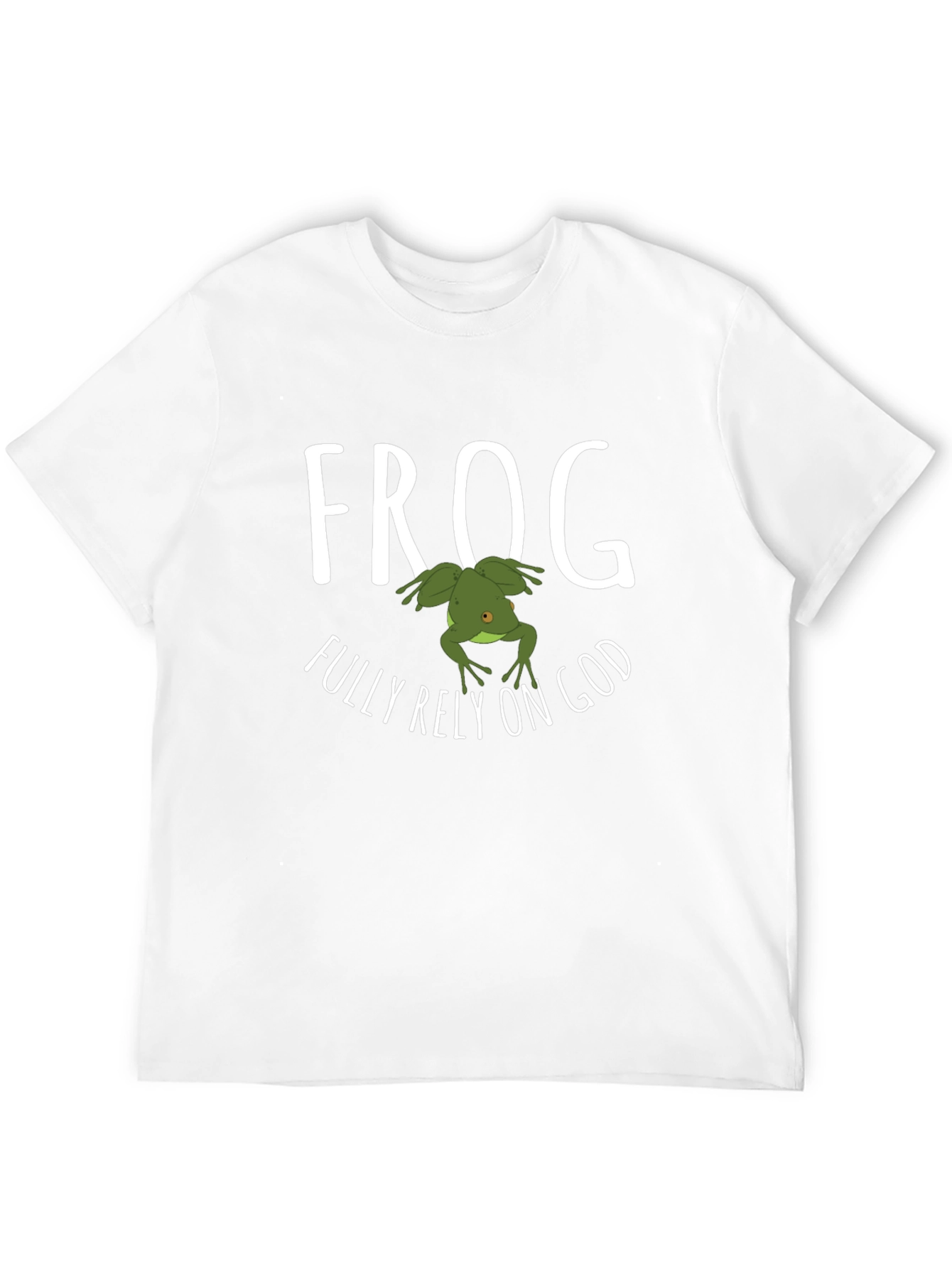 Frog Fully Rely on God Graphic T-Shirt