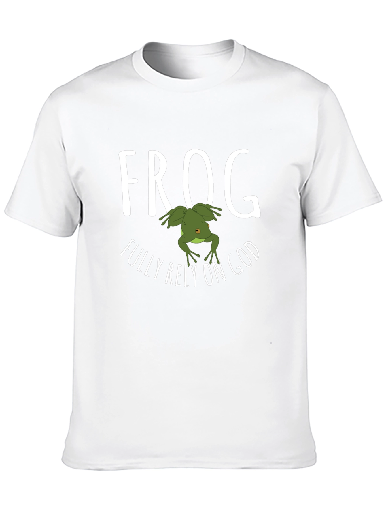 Frog Fully Rely on God Graphic T-Shirt