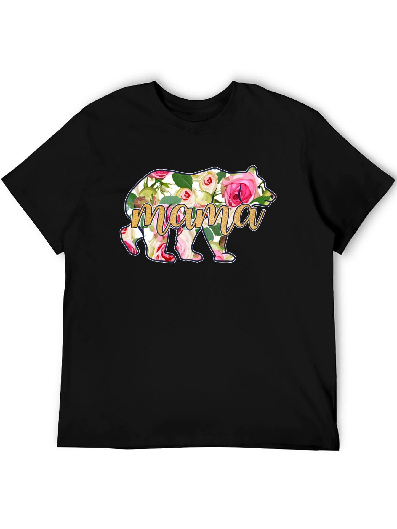 Mama Bear Floral Graphic T-Shirt