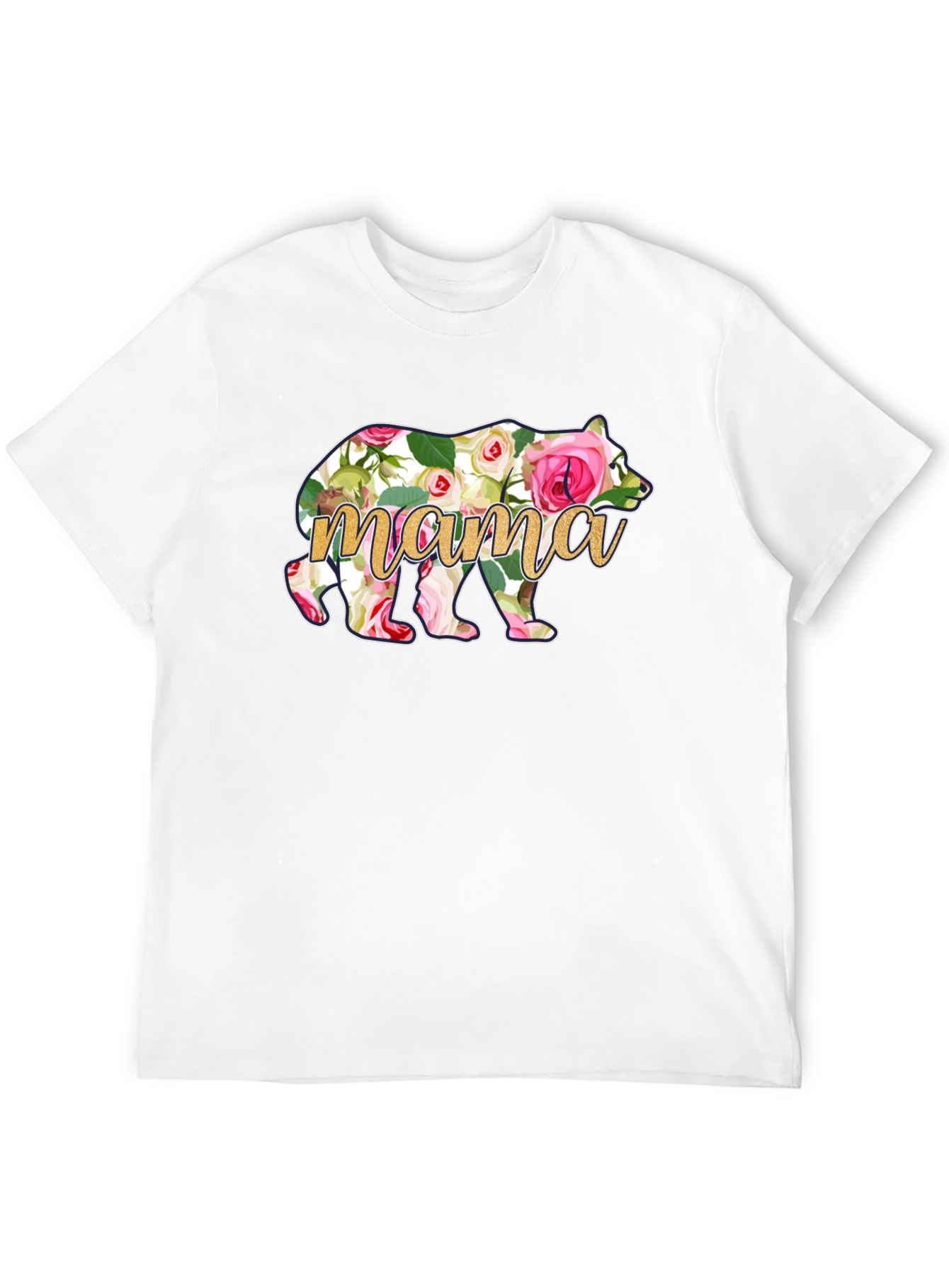 Mama Bear Floral Graphic T-Shirt