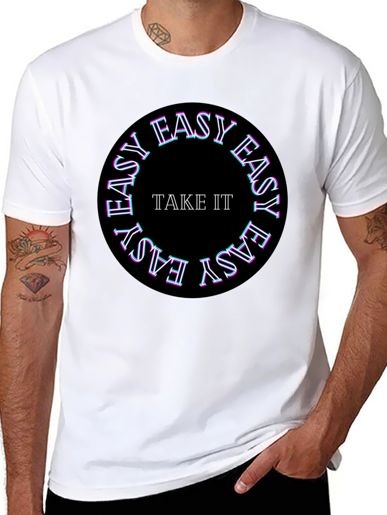 Take It Easy Graphic T-Shirt - Cool Casual Wear