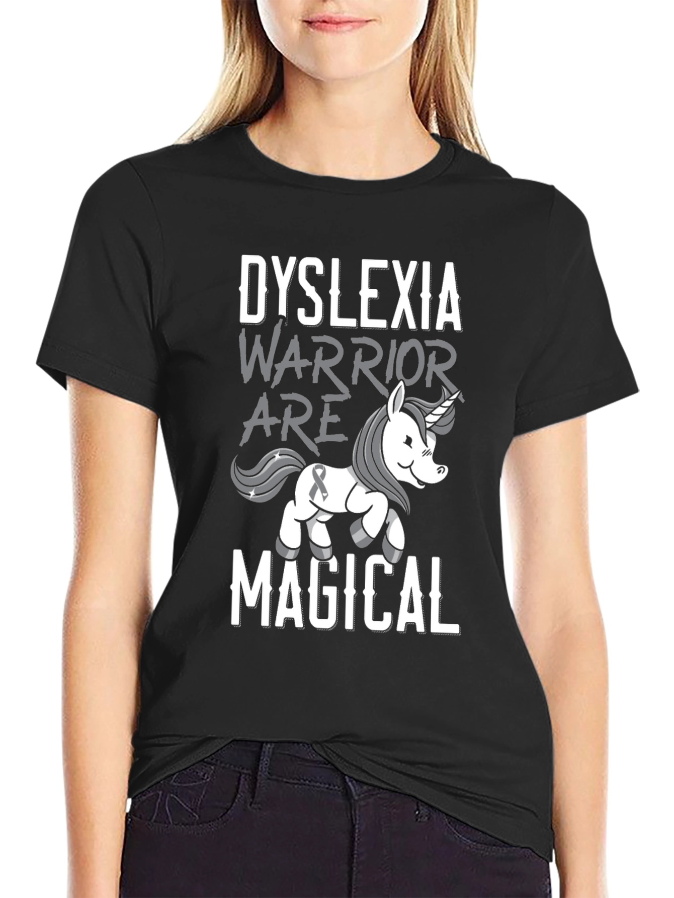 Dyslexia Warrior Unicorn T-Shirt