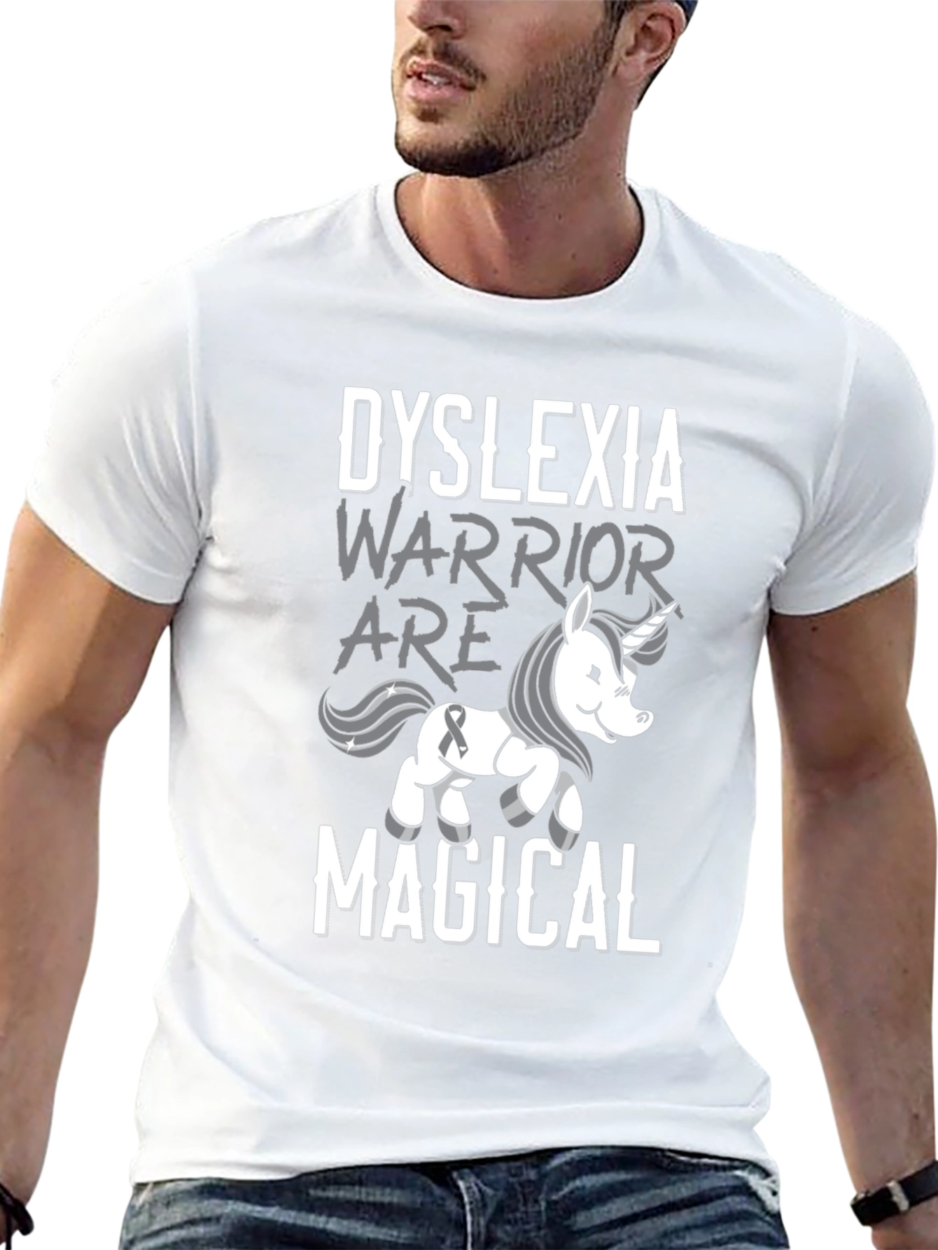 Dyslexia Warrior Unicorn T-Shirt