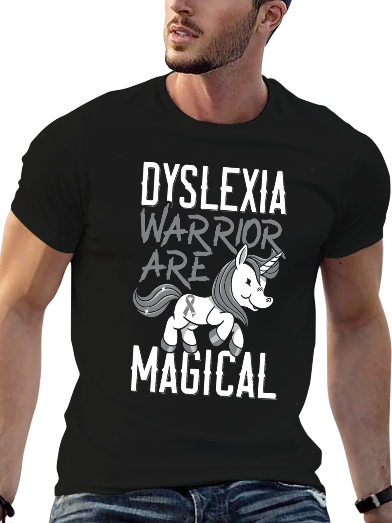 Dyslexia Warrior Unicorn T-Shirt