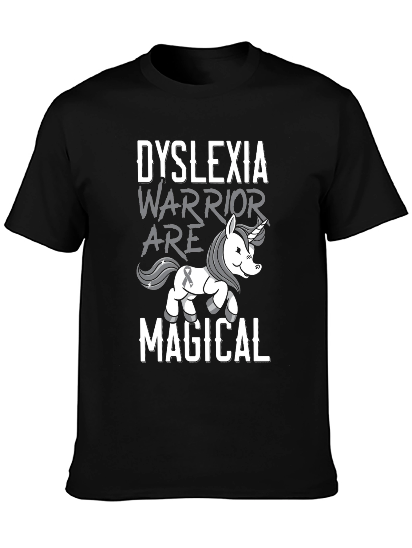 Dyslexia Warrior Unicorn T-Shirt