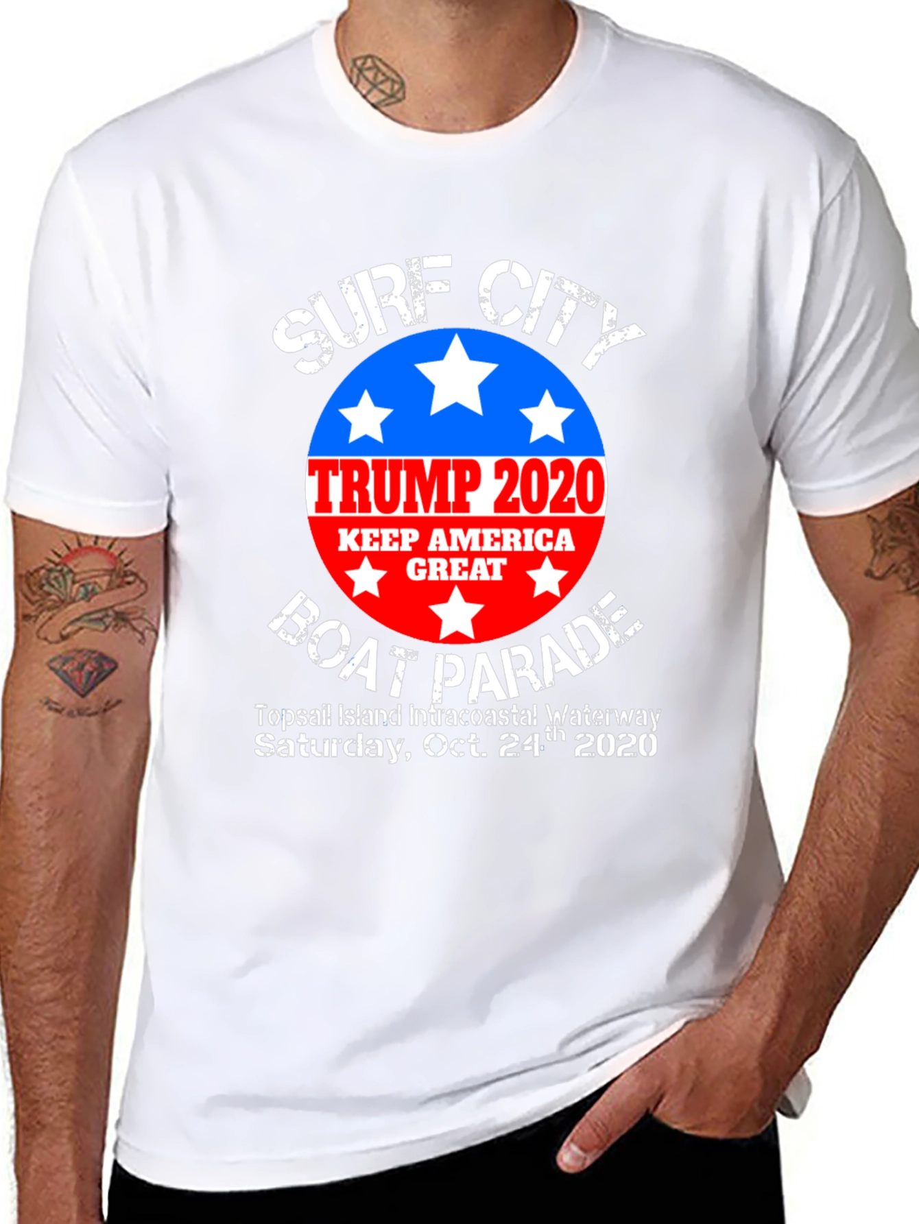 Surf City Trump 2020 Boat Parade T-Shirt