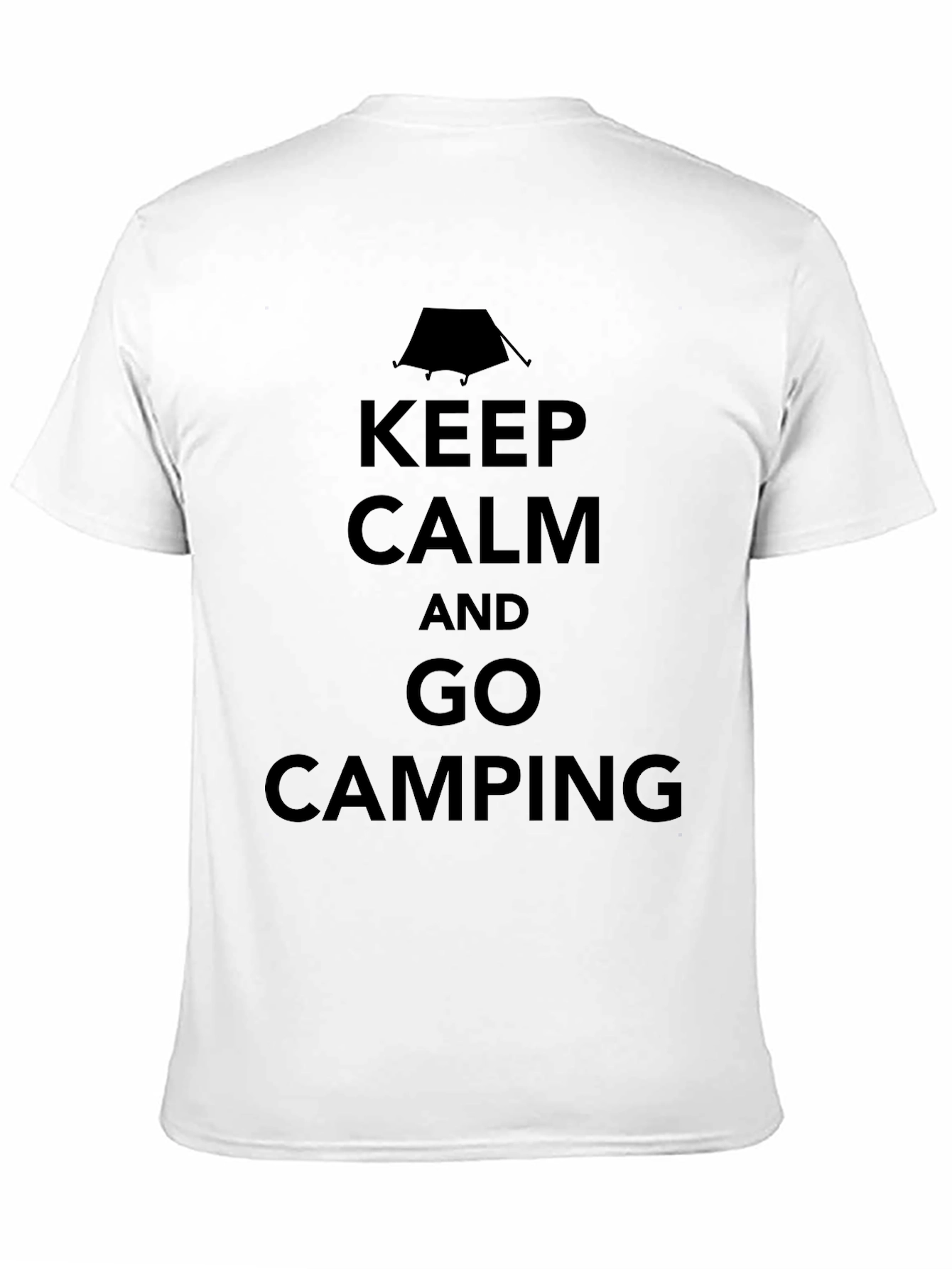 Keep Calm and Go Camping Black T-Shirt