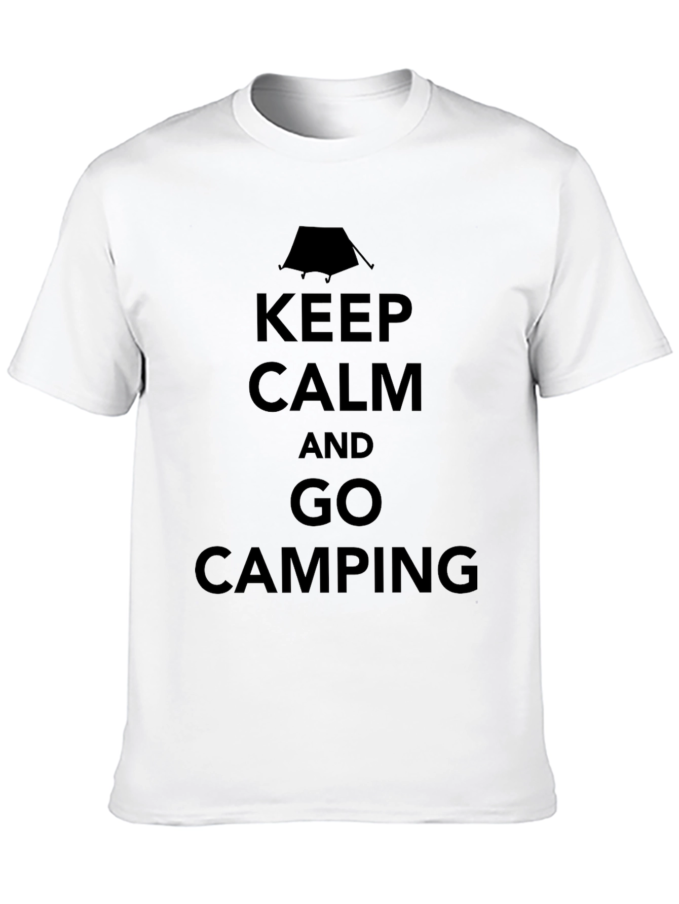 Keep Calm and Go Camping Black T-Shirt