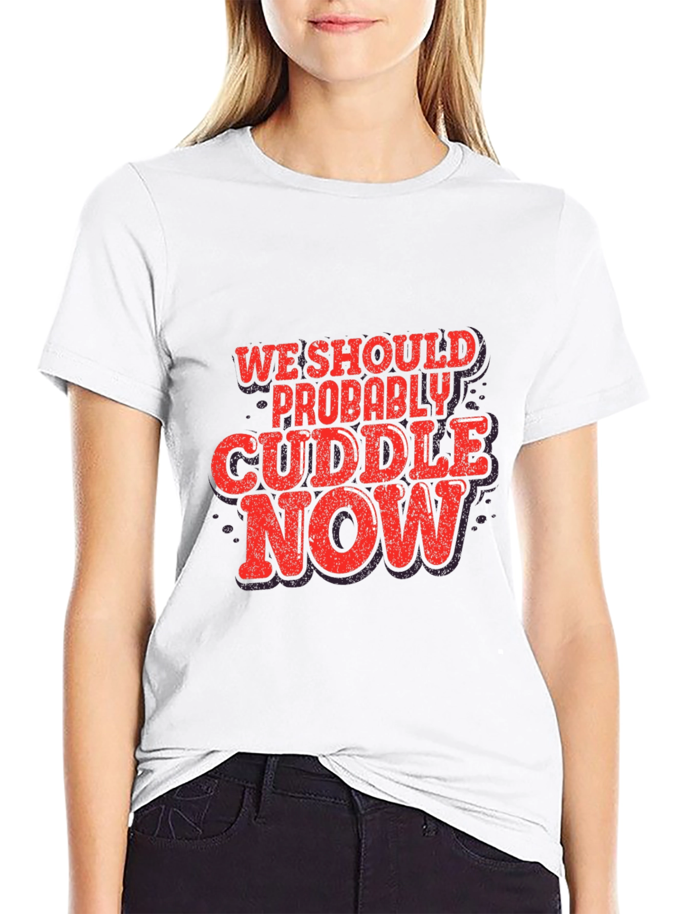 Cuddle Now Graphic Tee - Soft Cotton Blend