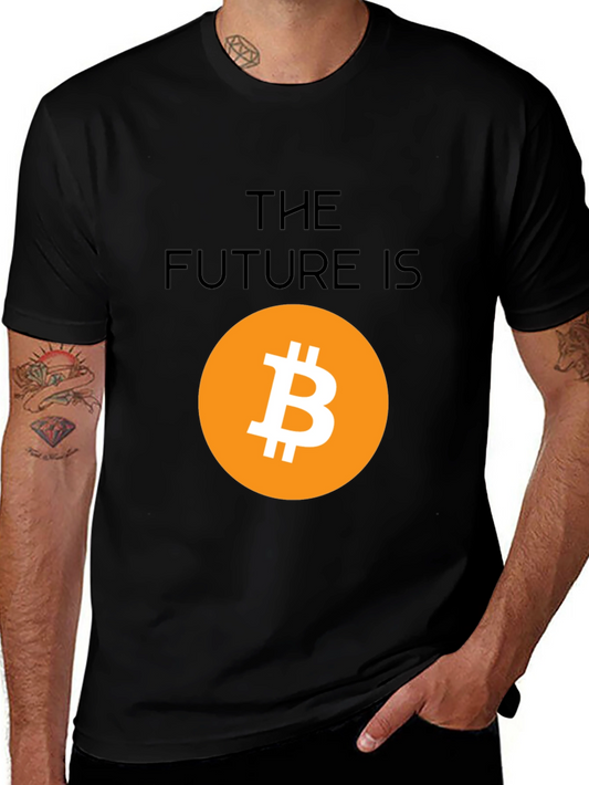 Bitcoin Future Graphic Tee - Crypto Black T-Shirt