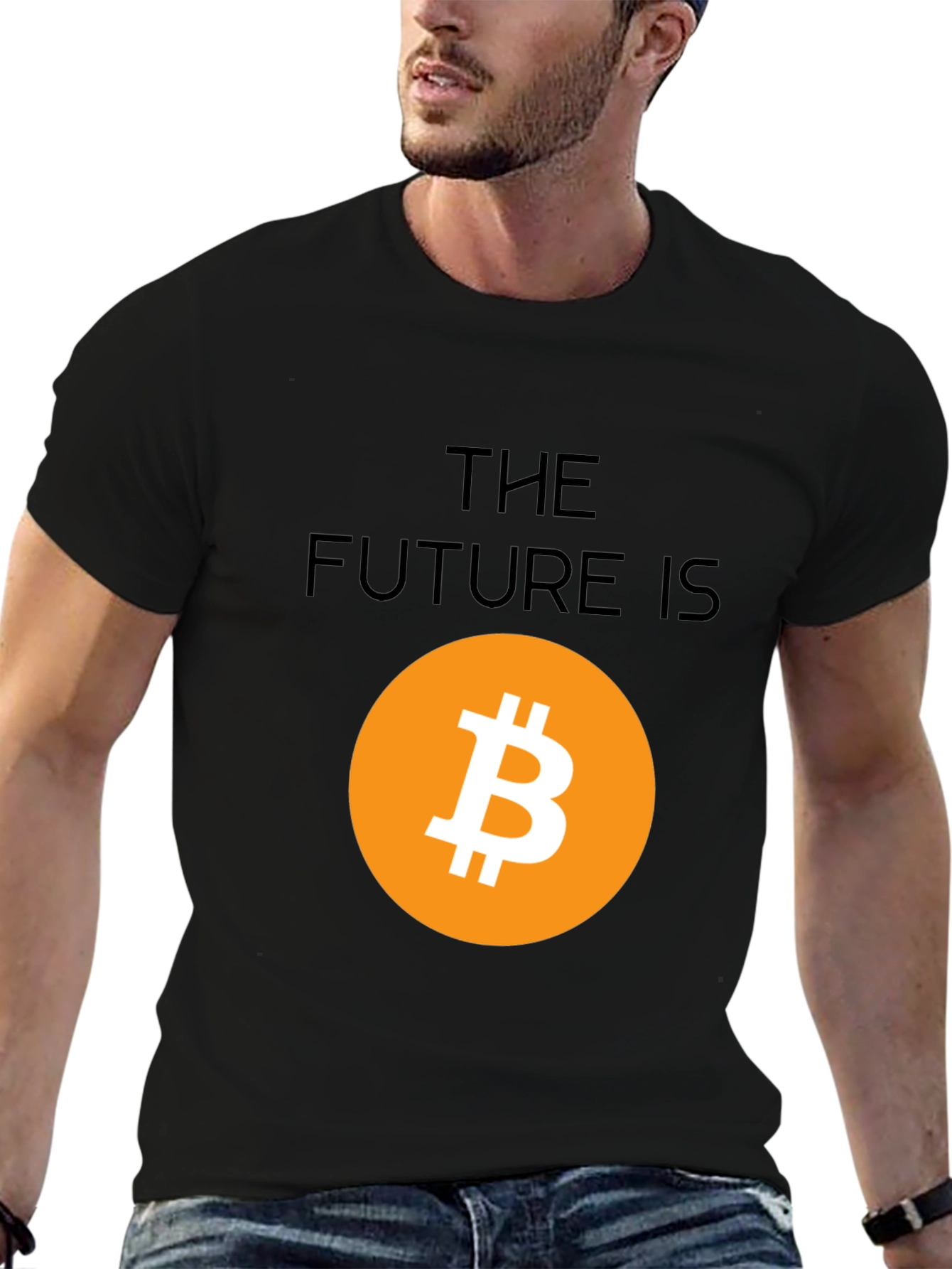 Bitcoin Future Graphic Tee - Crypto Black T-Shirt