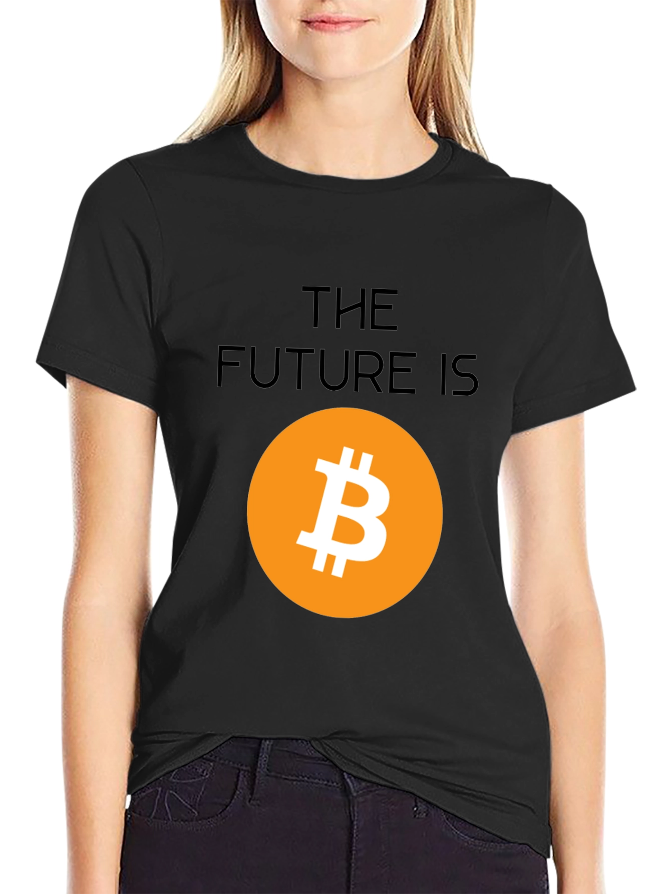 Bitcoin Future Graphic Tee - Crypto Black T-Shirt