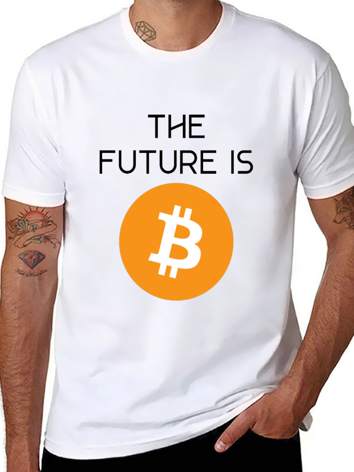 Bitcoin Future Graphic Tee - Crypto Black T-Shirt