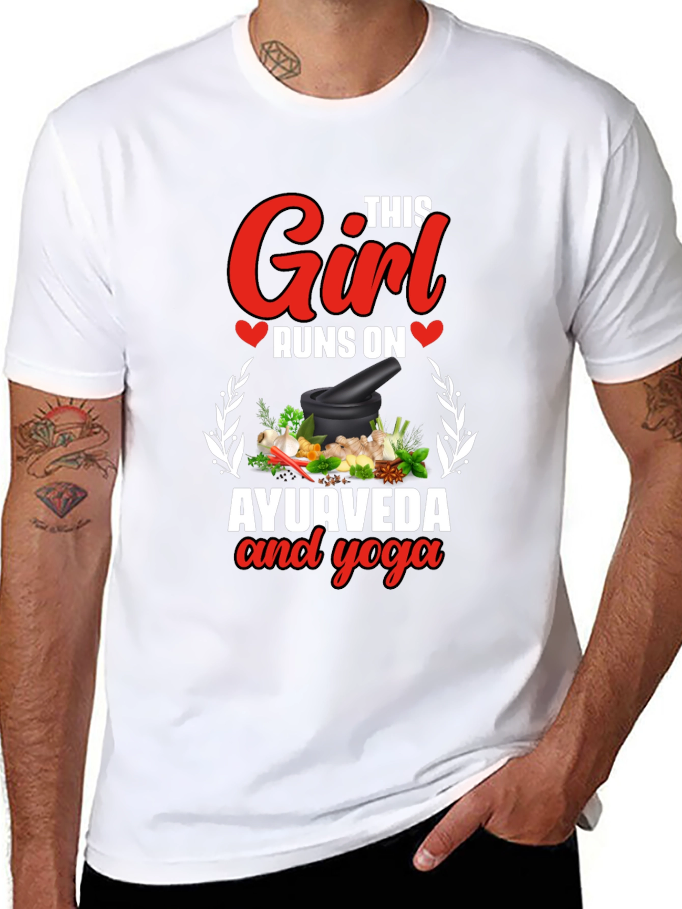 Ayurveda & Yoga Black T-Shirt