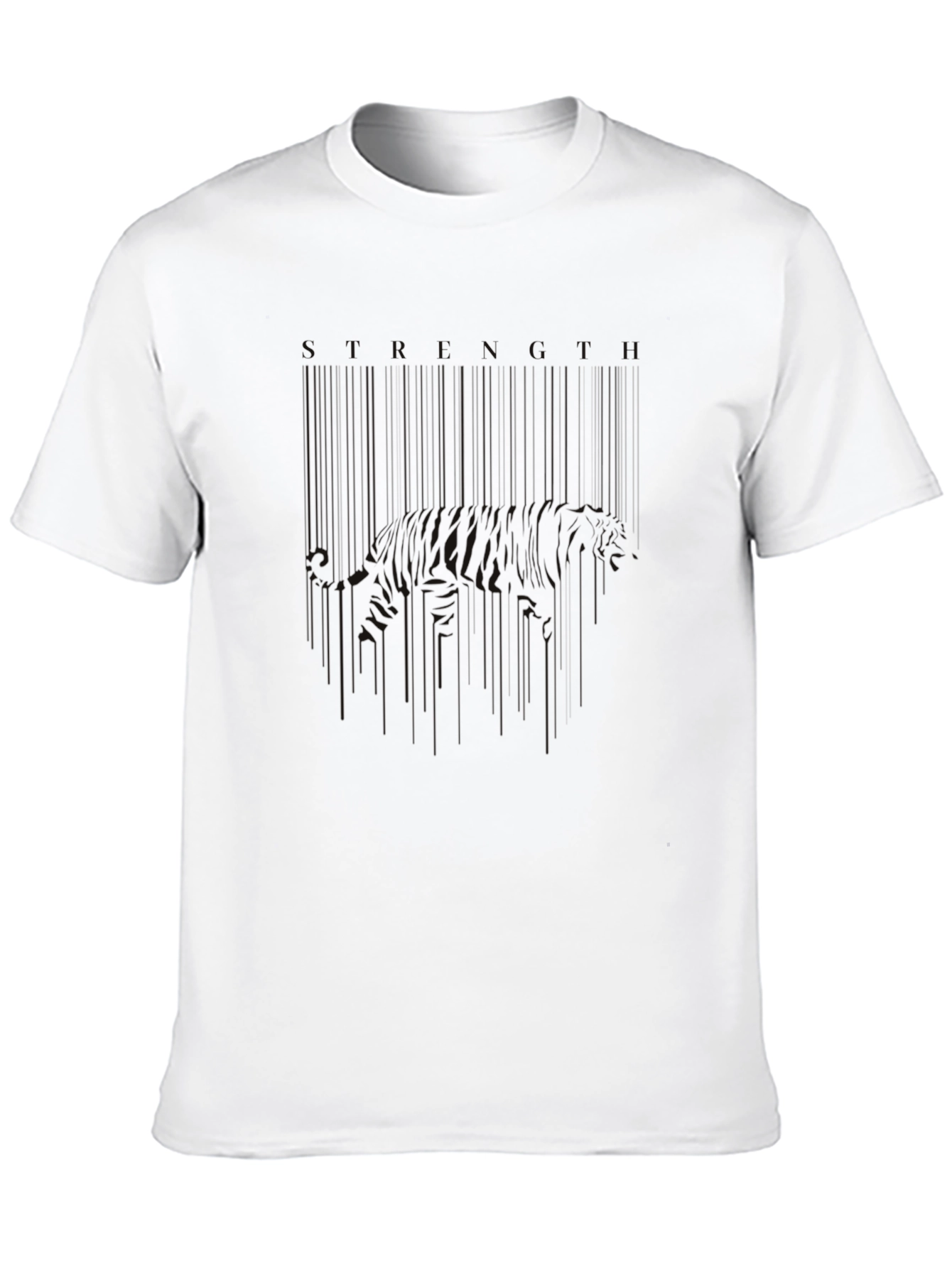 Mens Solid Black Crew Neck T-Shirt - Casual Style
