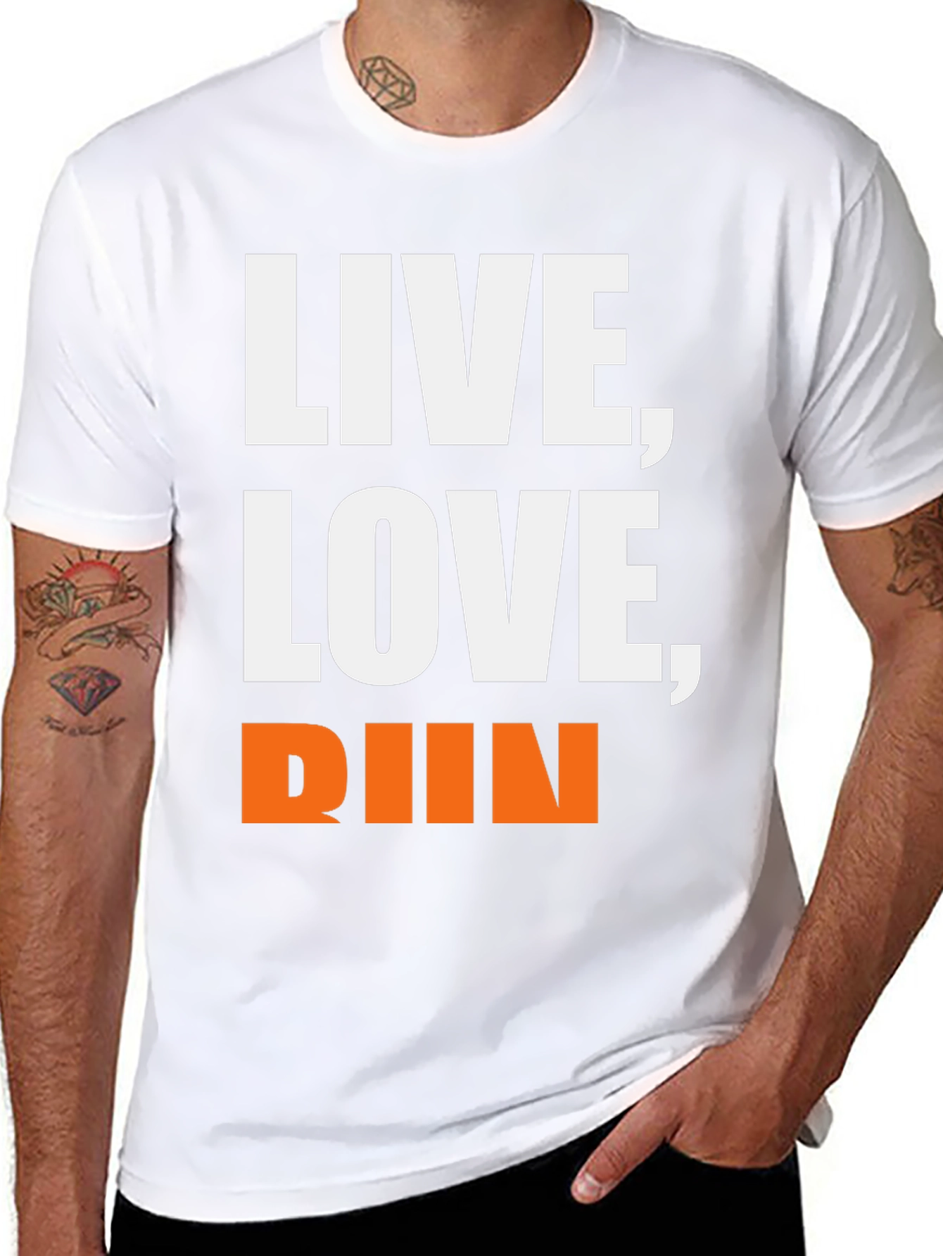 Live Love Run Graphic T-Shirt