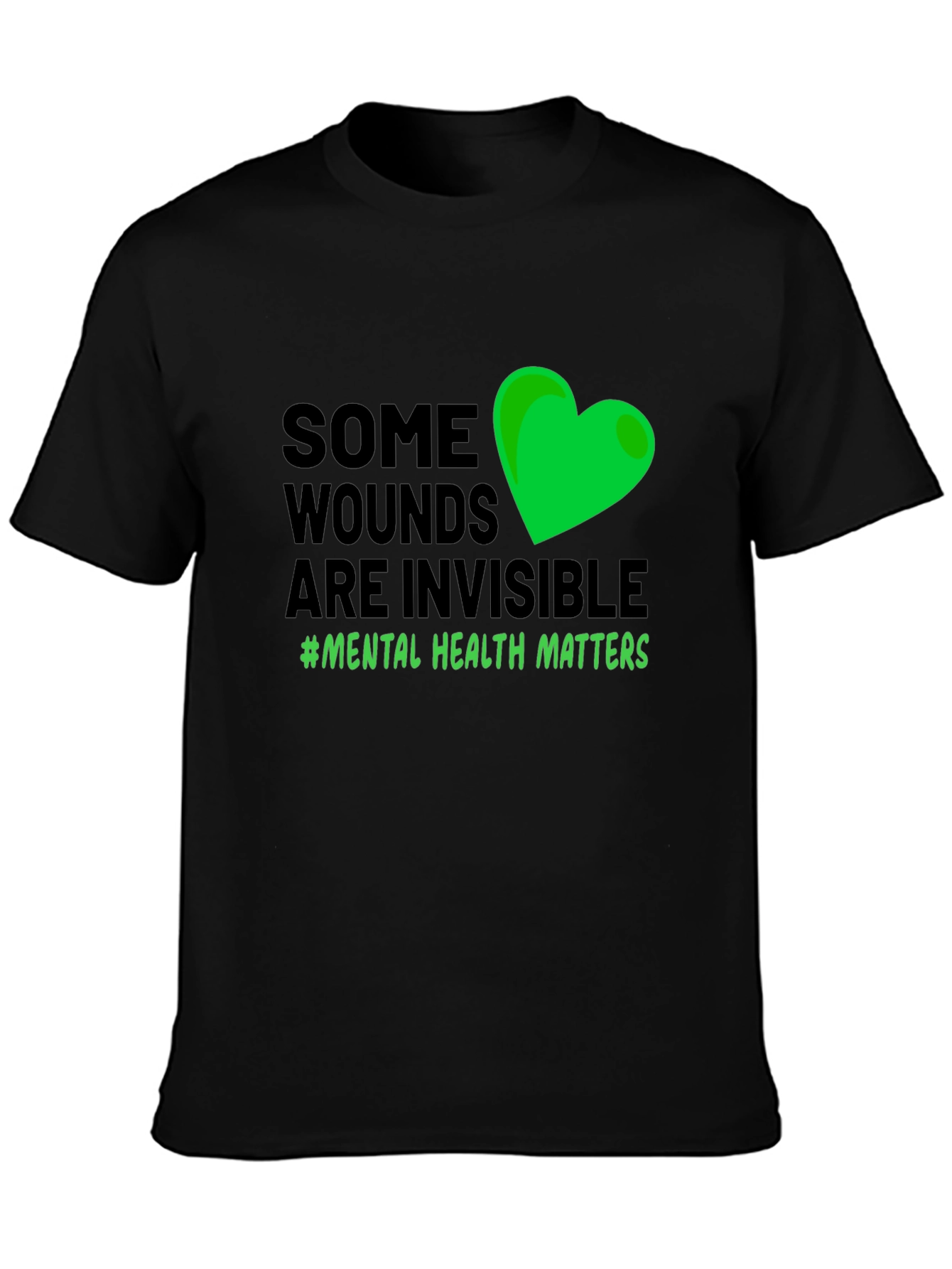 Mental Health Awareness T-Shirt: Some Wounds are Invisible
