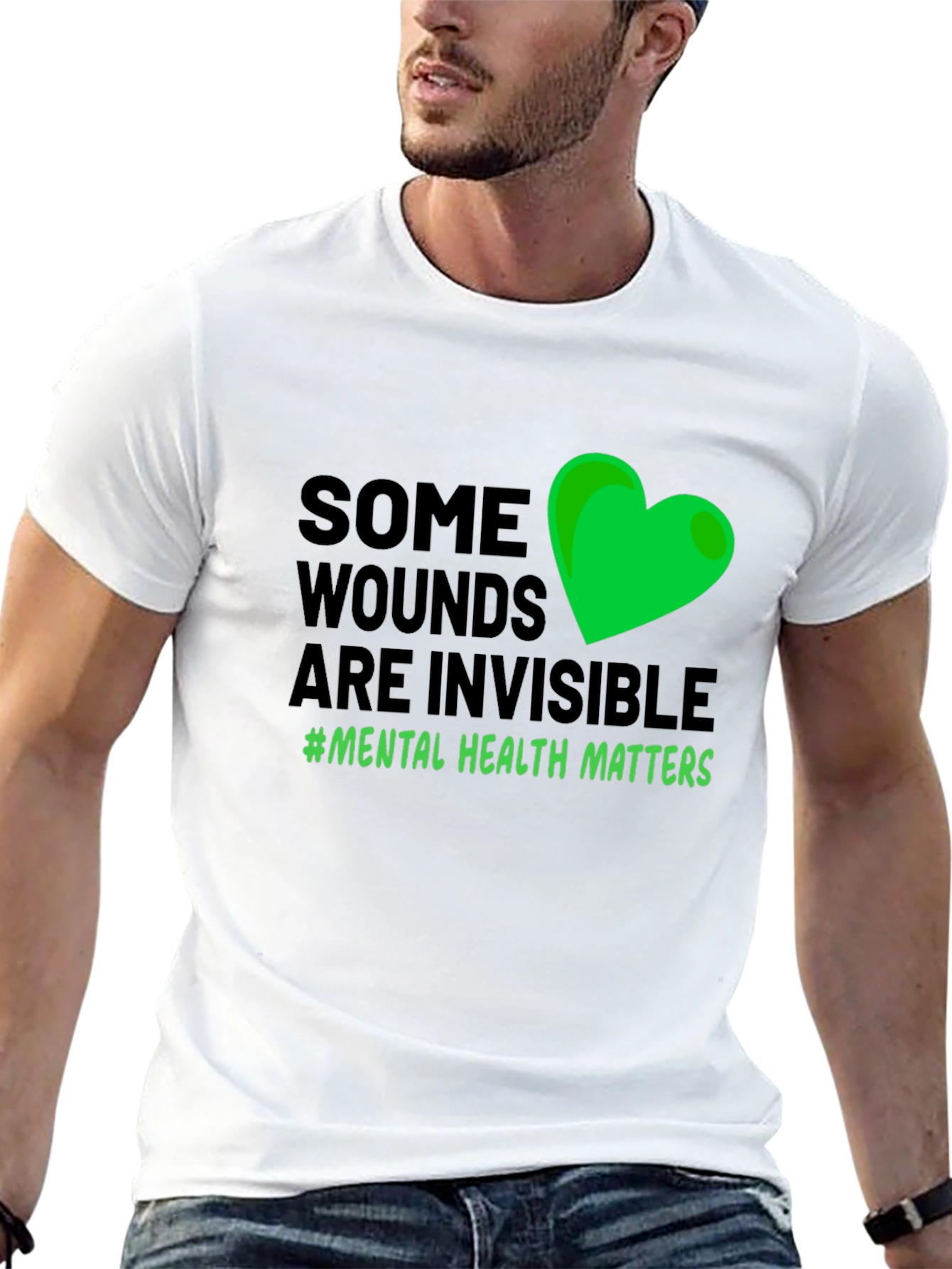 Mental Health Awareness T-Shirt: Some Wounds are Invisible