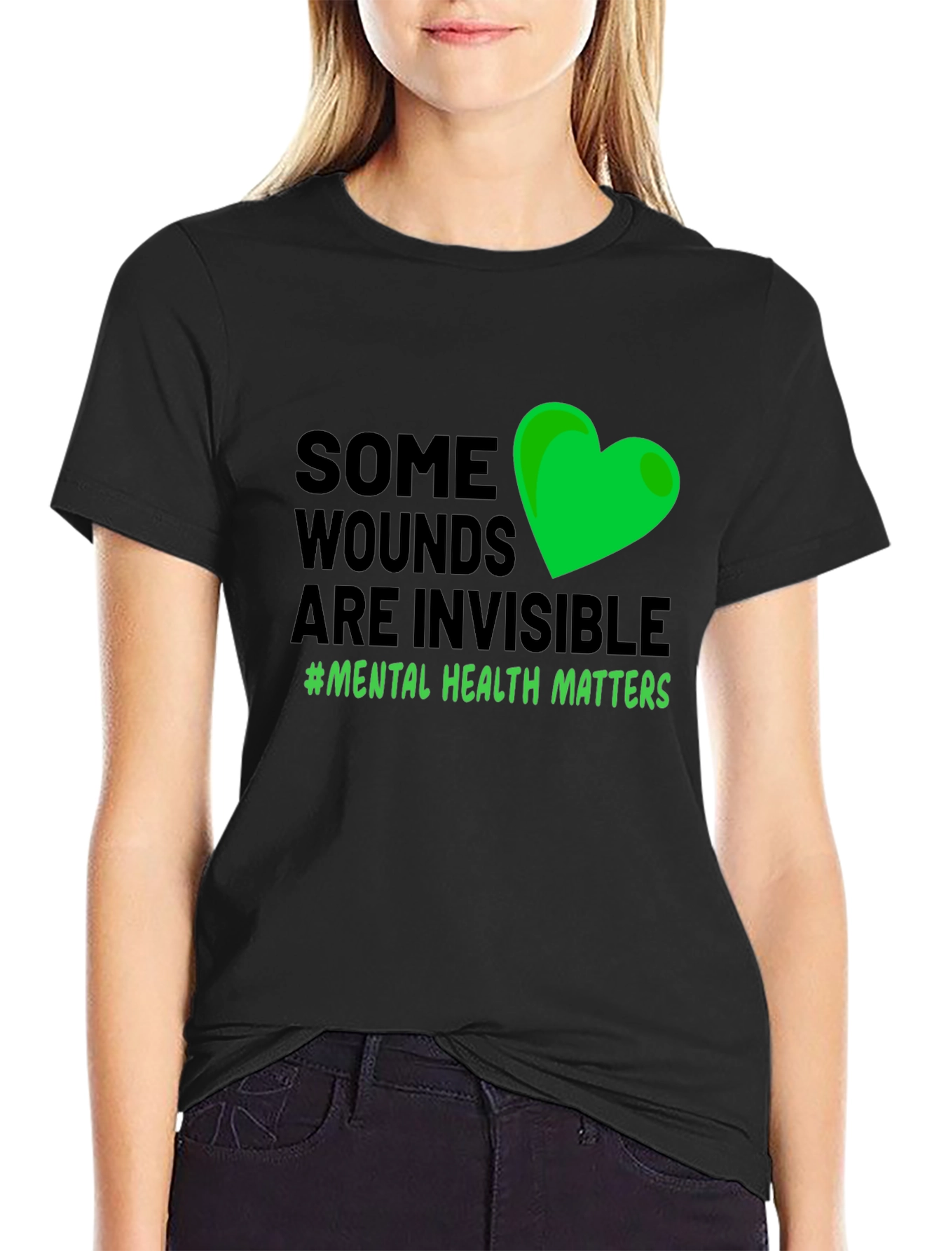 Mental Health Awareness T-Shirt: Some Wounds are Invisible
