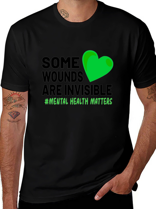 Mental Health Awareness T-Shirt: Some Wounds are Invisible
