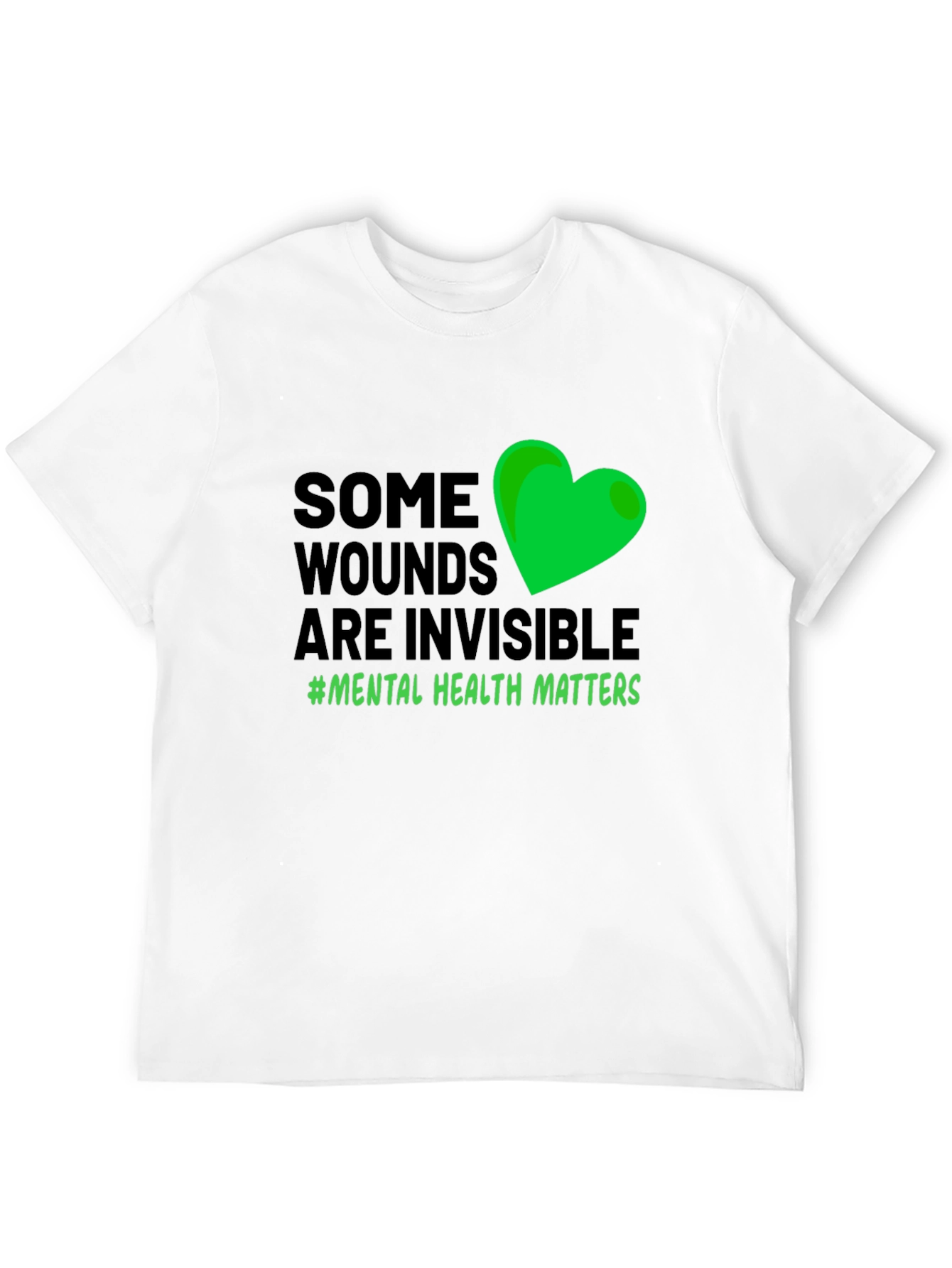 Mental Health Awareness T-Shirt: Some Wounds are Invisible