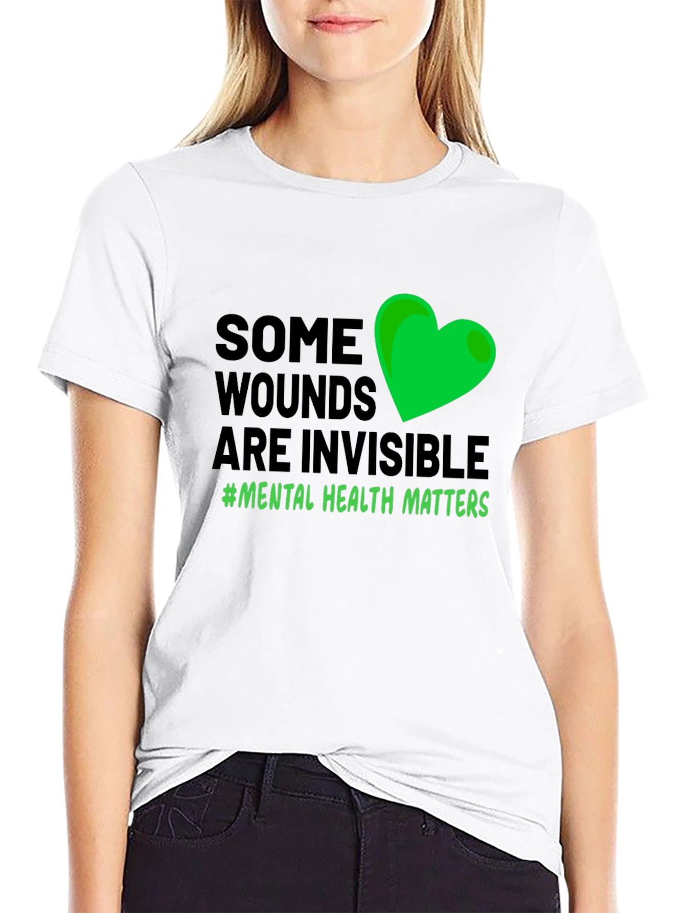 Mental Health Awareness T-Shirt: Some Wounds are Invisible