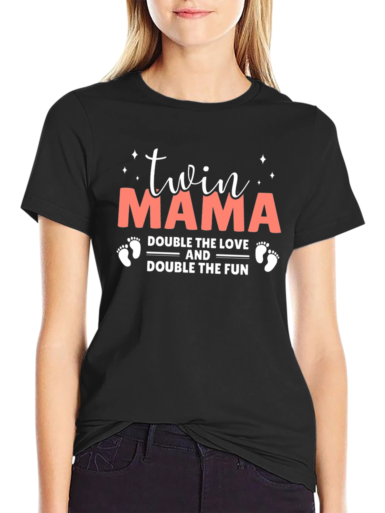 Twin Mama T-Shirt: Double the Love and Fun!