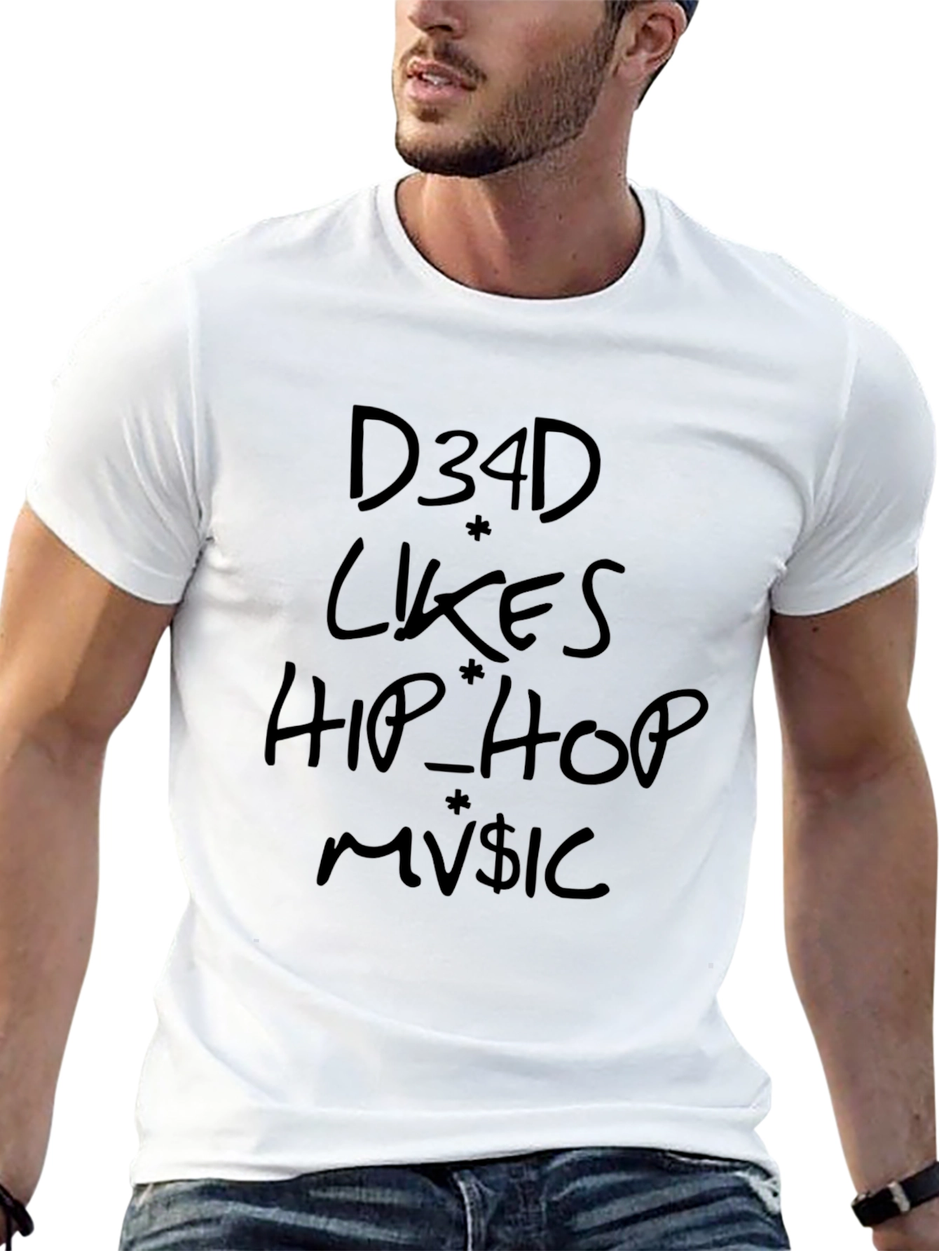 D34D Likes Hip Hop Music Graphic Tee