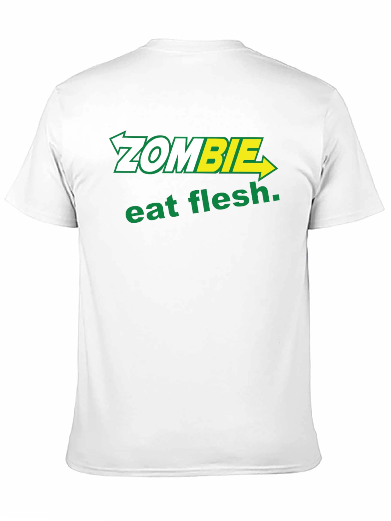 Zombie Eat Flesh T-Shirt - Funny Graphic Tee