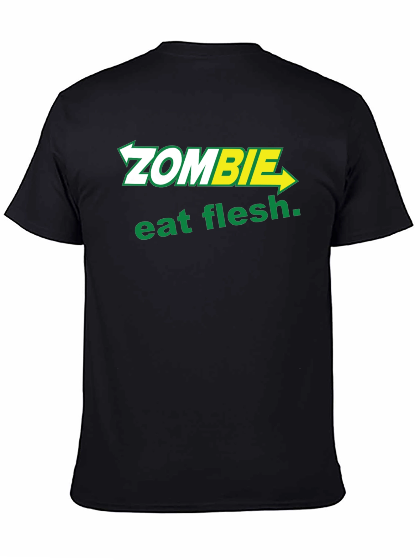 Zombie Eat Flesh T-Shirt - Funny Graphic Tee
