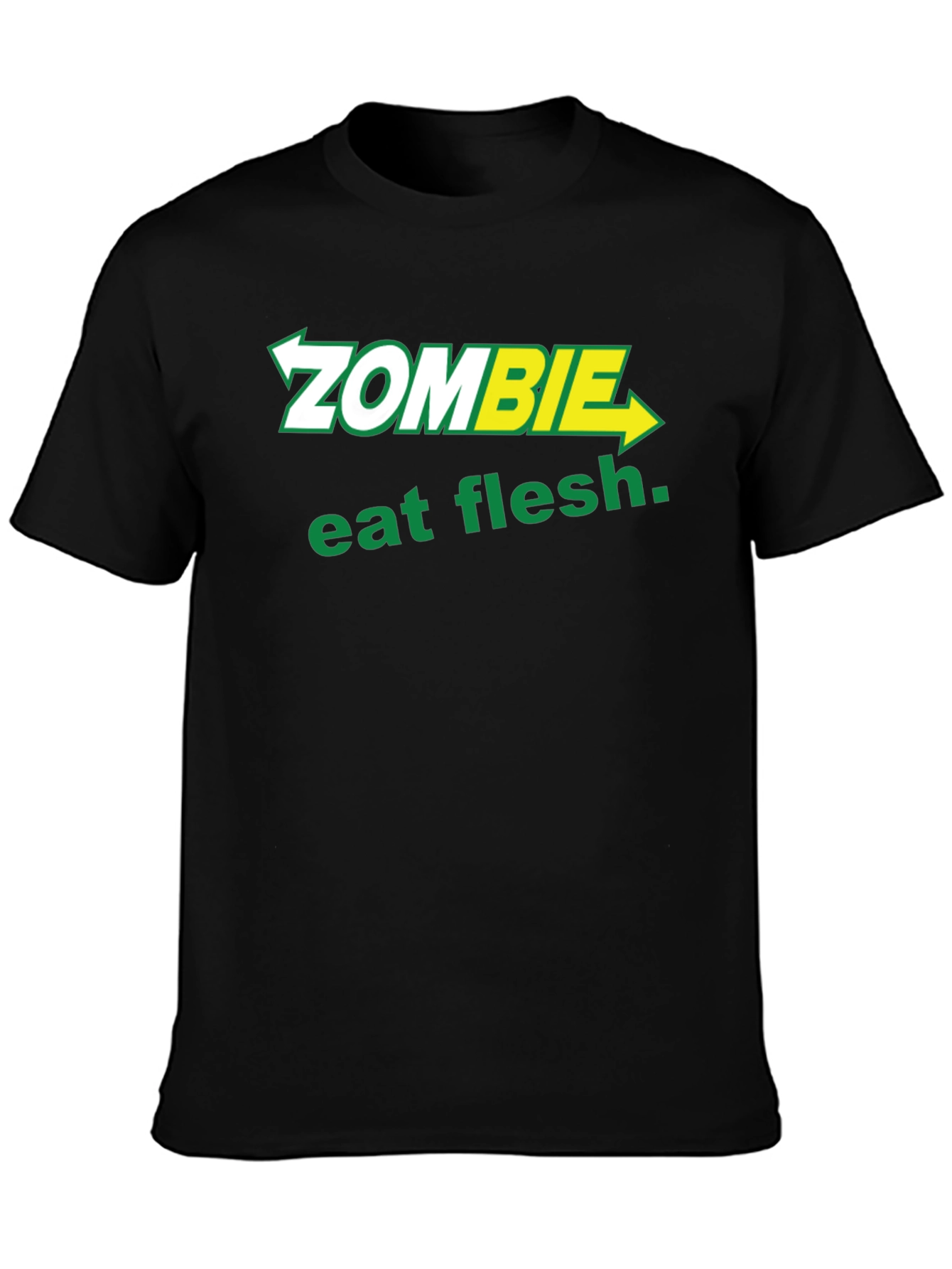 Zombie Eat Flesh T-Shirt - Funny Graphic Tee