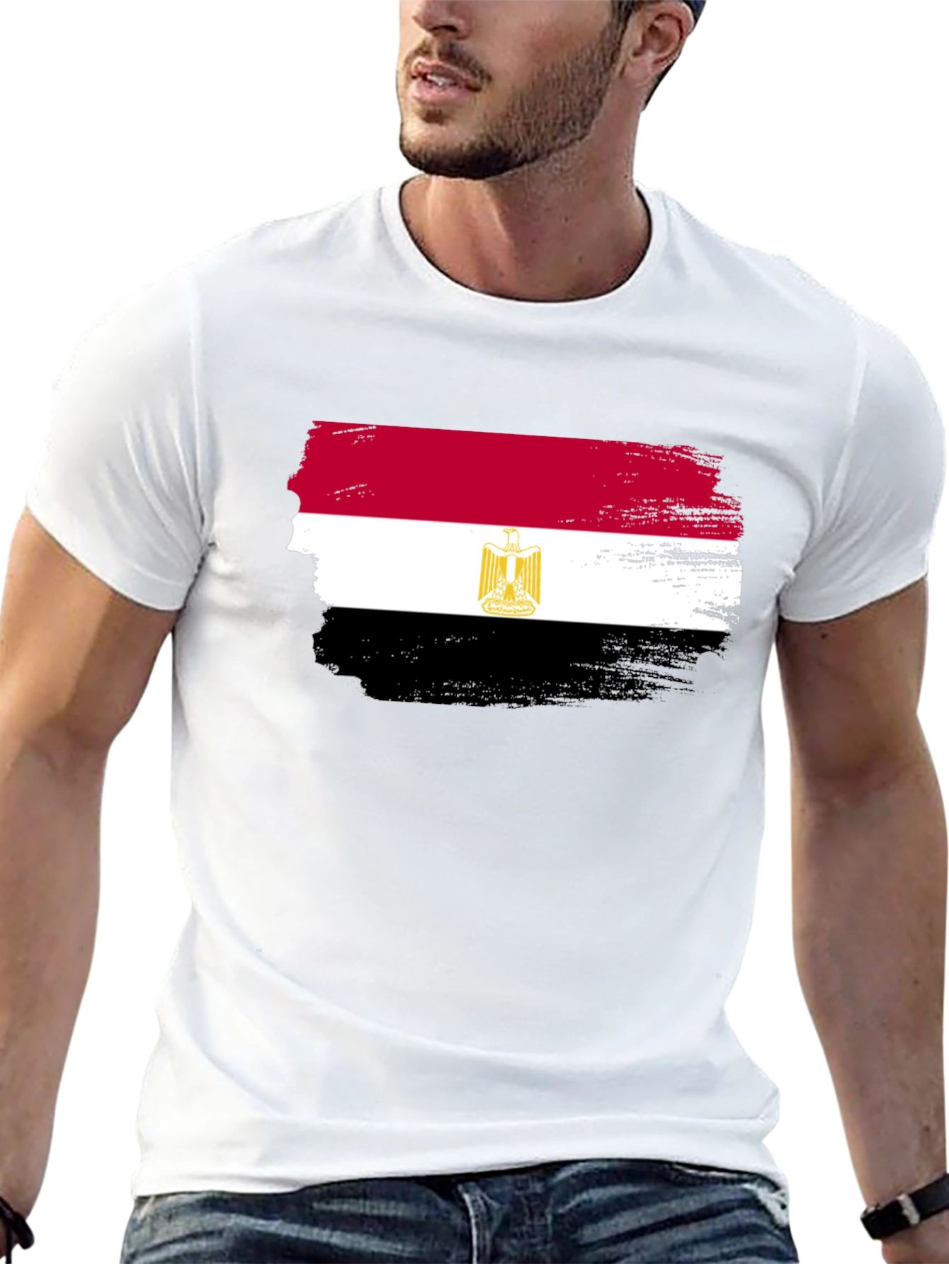 Egypt Flag Brushstroke T-Shirt