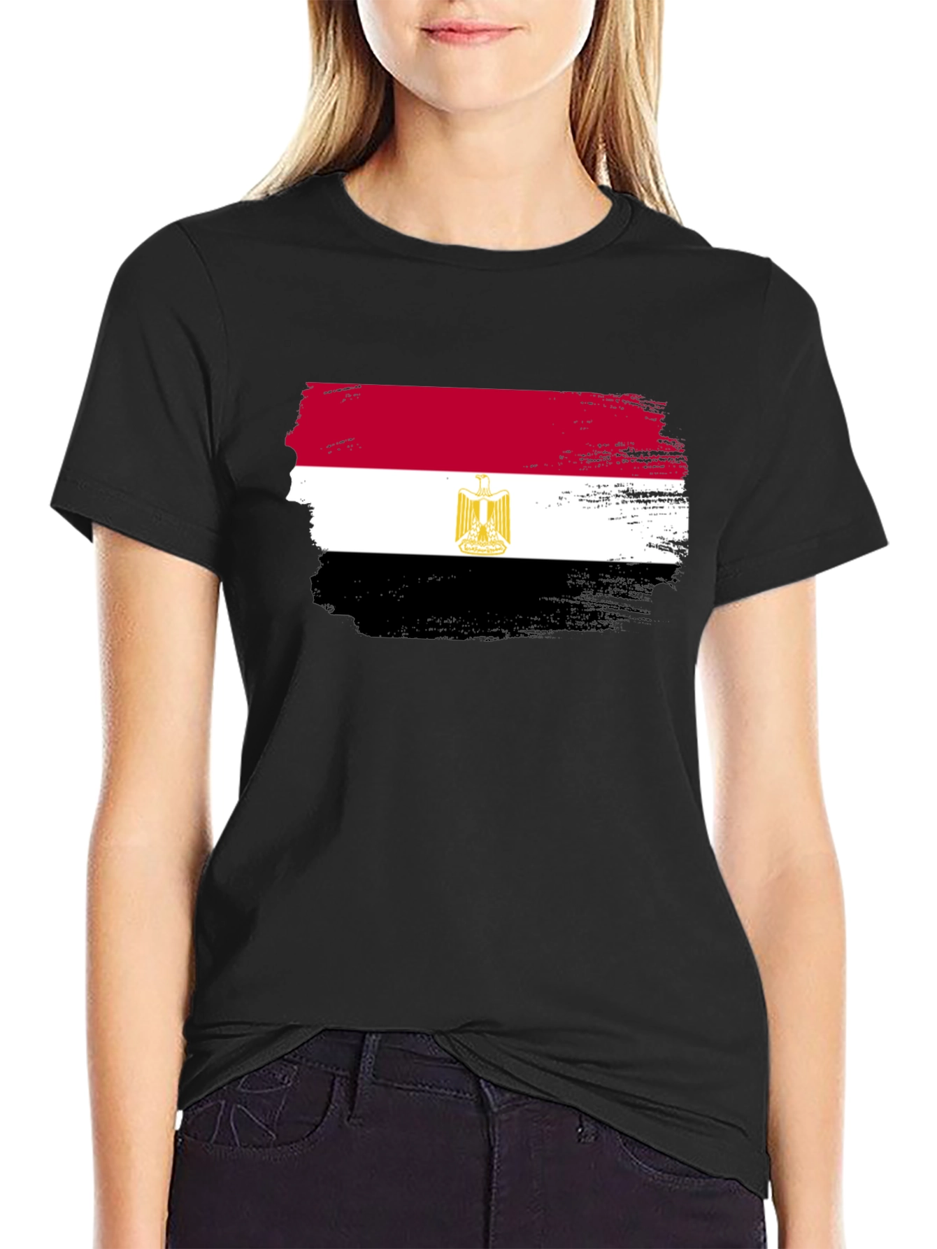 Egypt Flag Brushstroke T-Shirt