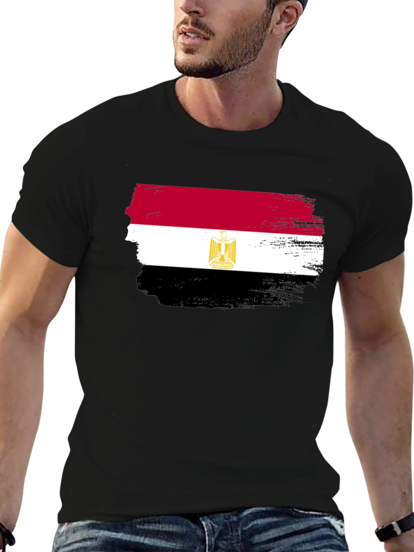 Egypt Flag Brushstroke T-Shirt