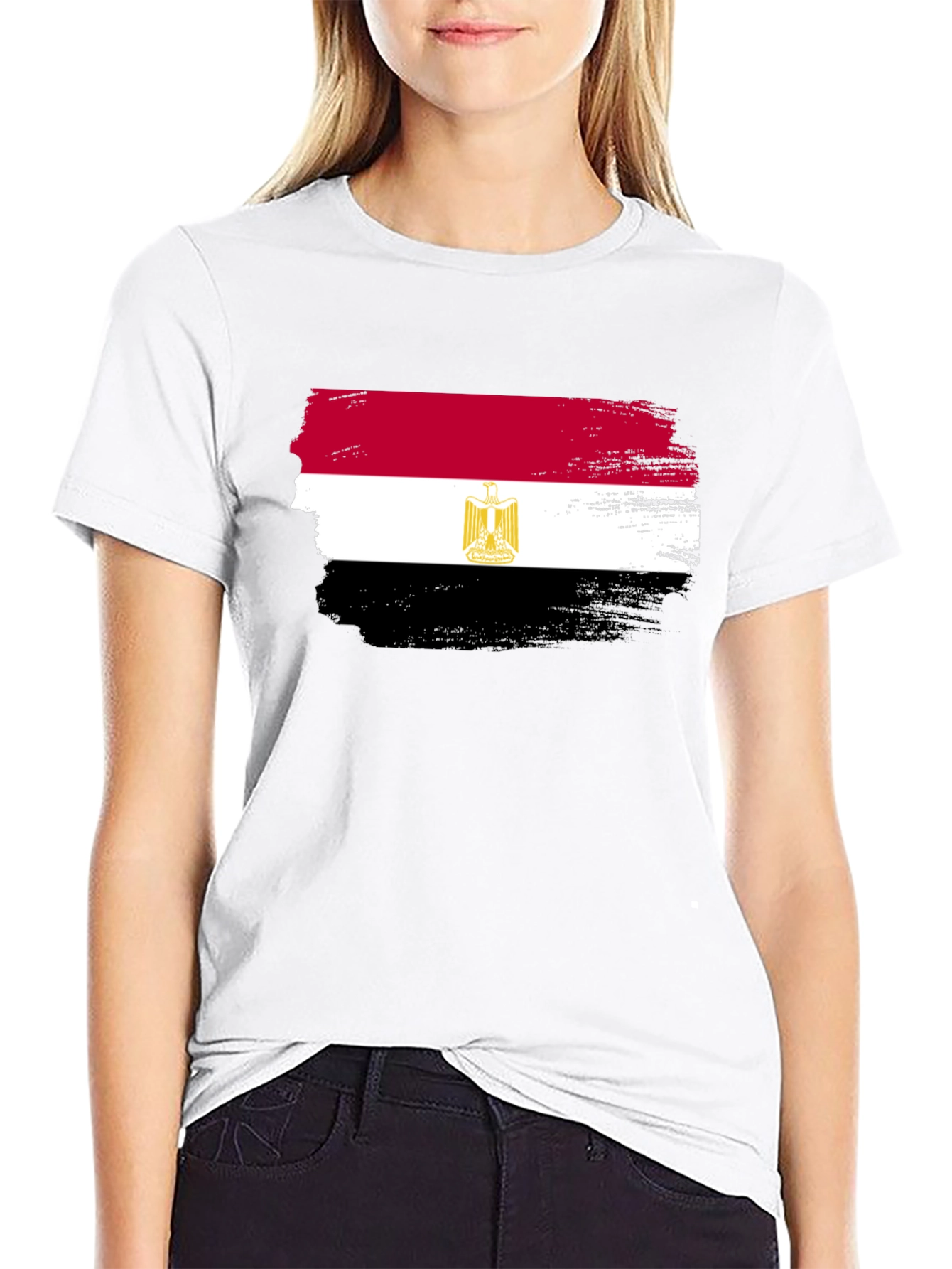 Egypt Flag Brushstroke T-Shirt