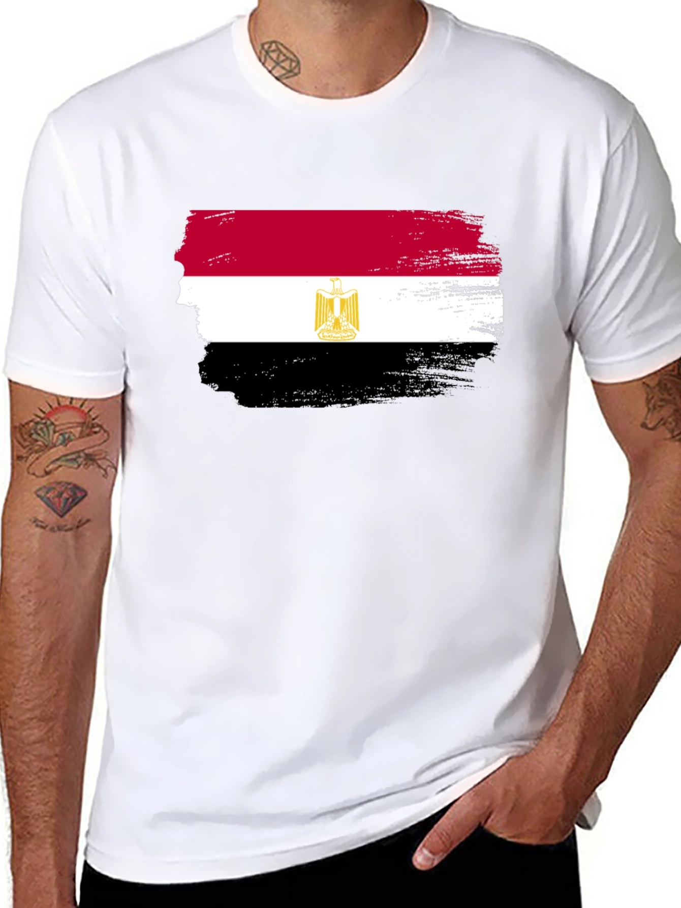 Egypt Flag Brushstroke T-Shirt