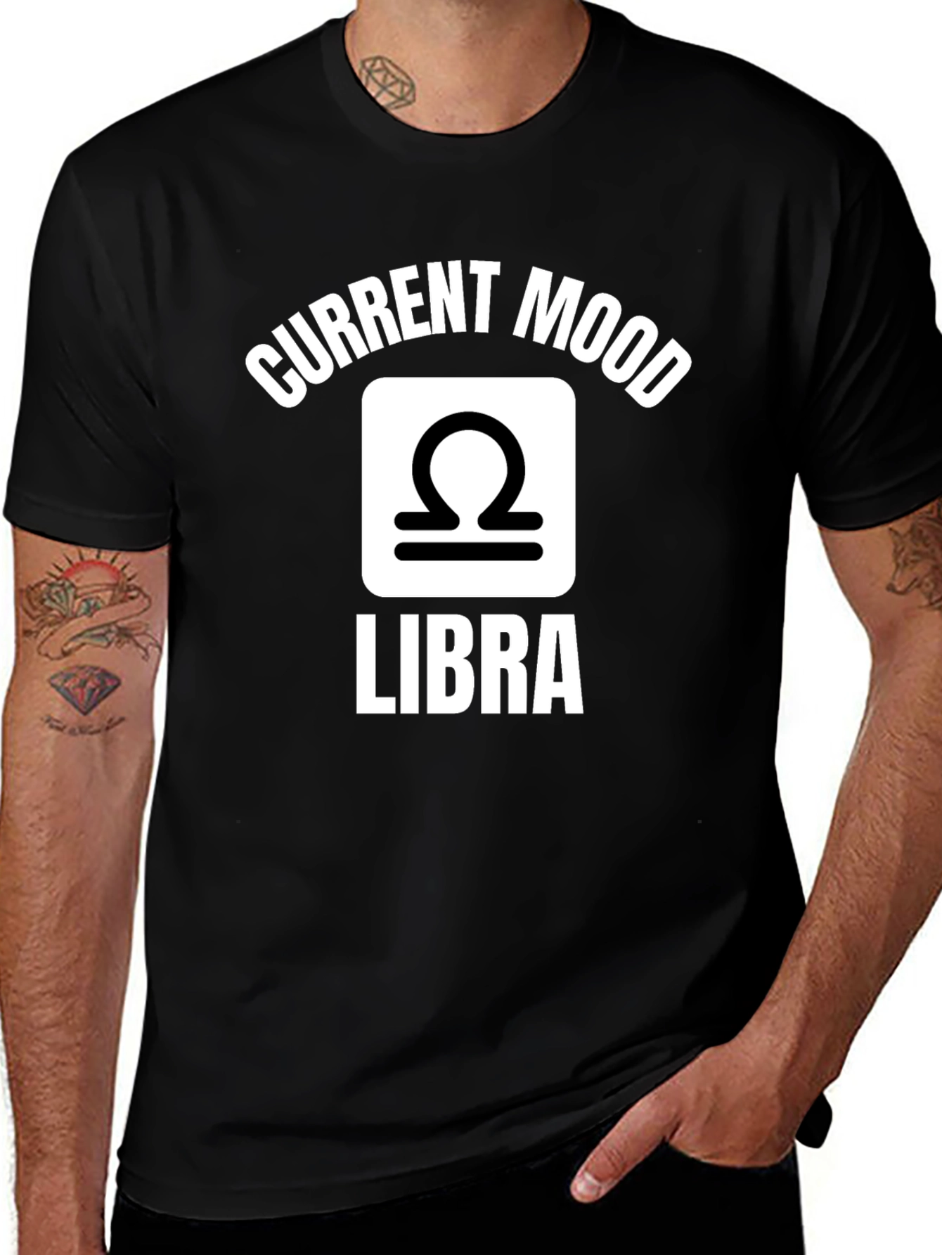 Libra Zodiac Sign T-Shirt - Current Mood Tee