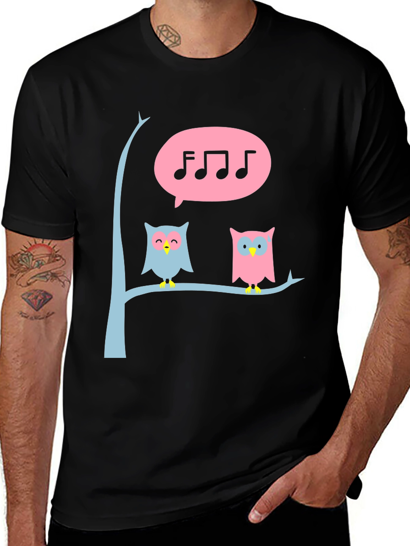 Singing Owl T-Shirt - Cute Graphic Tee