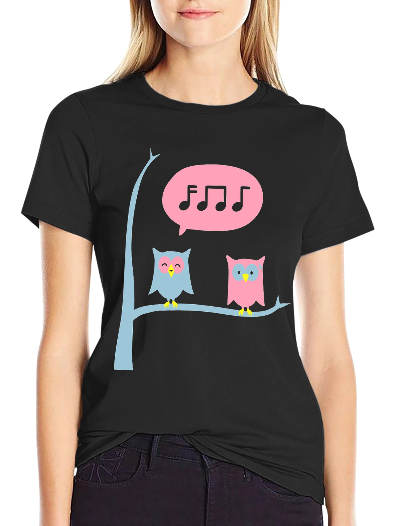 Singing Owl T-Shirt - Cute Graphic Tee