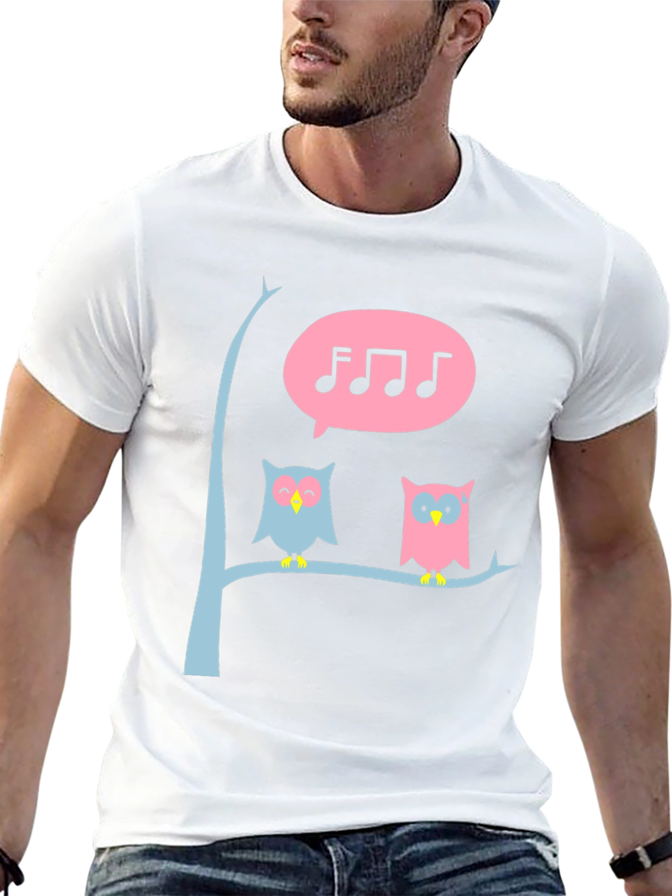 Singing Owl T-Shirt - Cute Graphic Tee