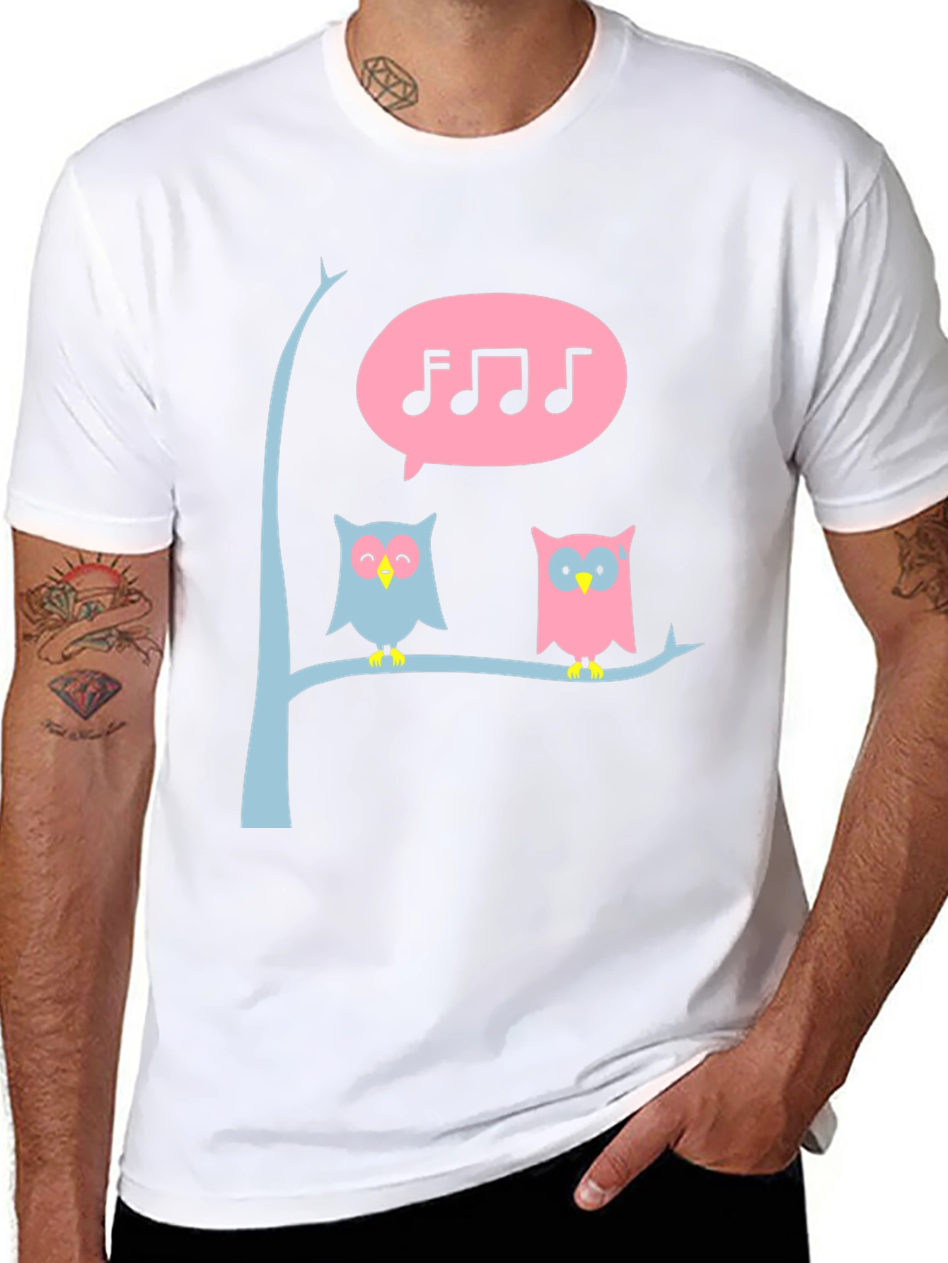 Singing Owl T-Shirt - Cute Graphic Tee