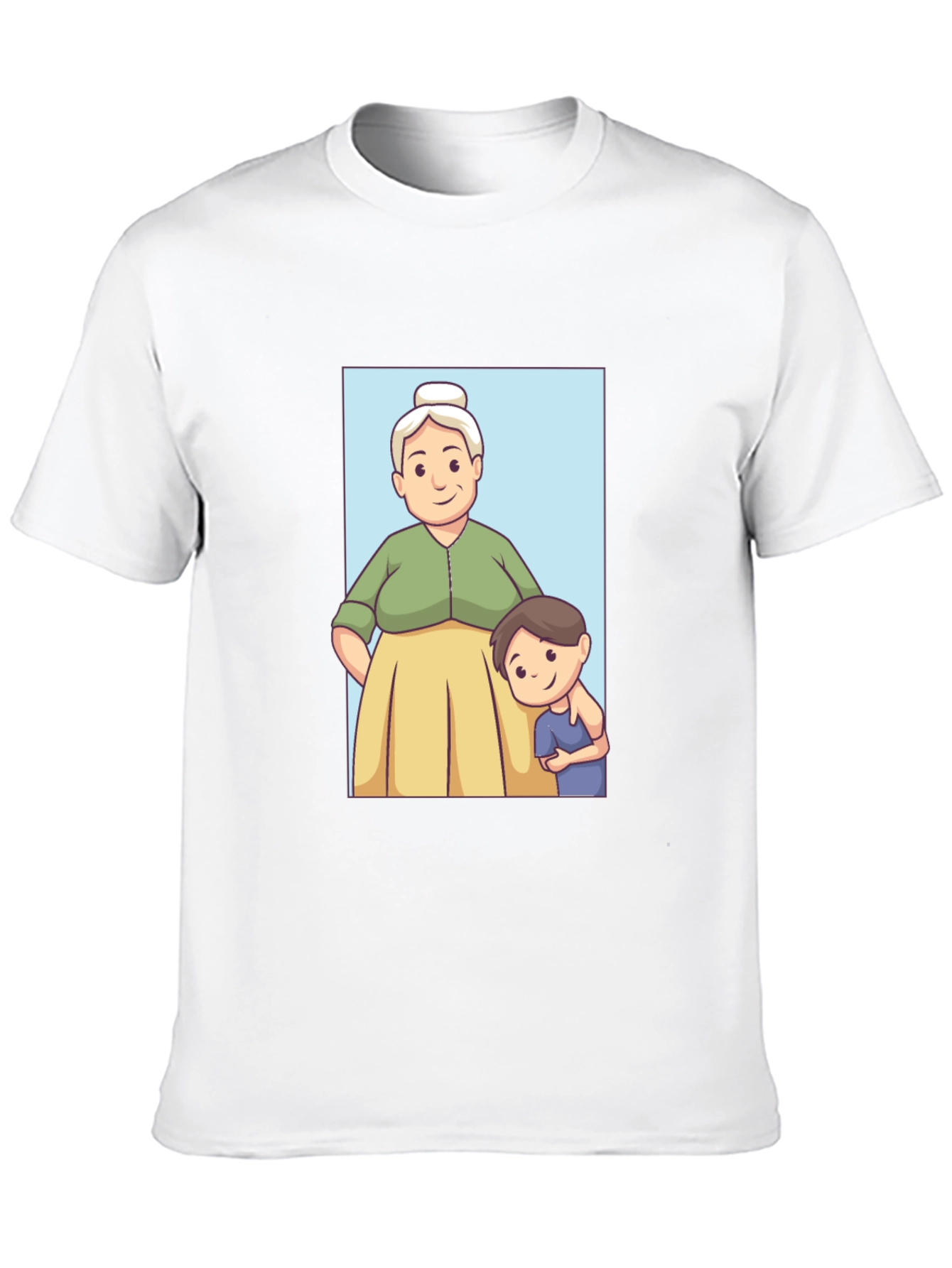 Cartoon Grandma and Grandson T-Shirt