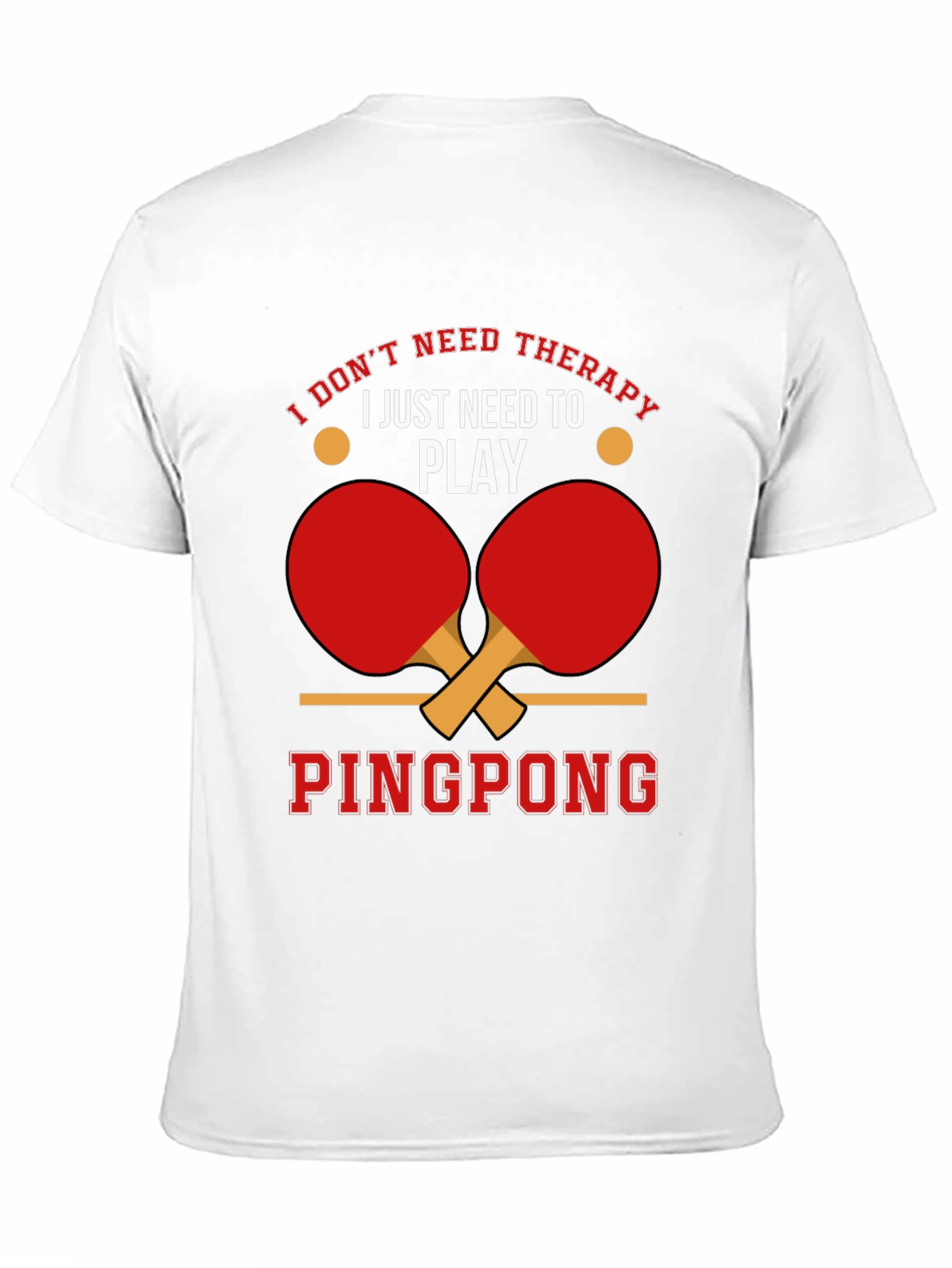 Ping Pong Therapy Black Graphic T-Shirt