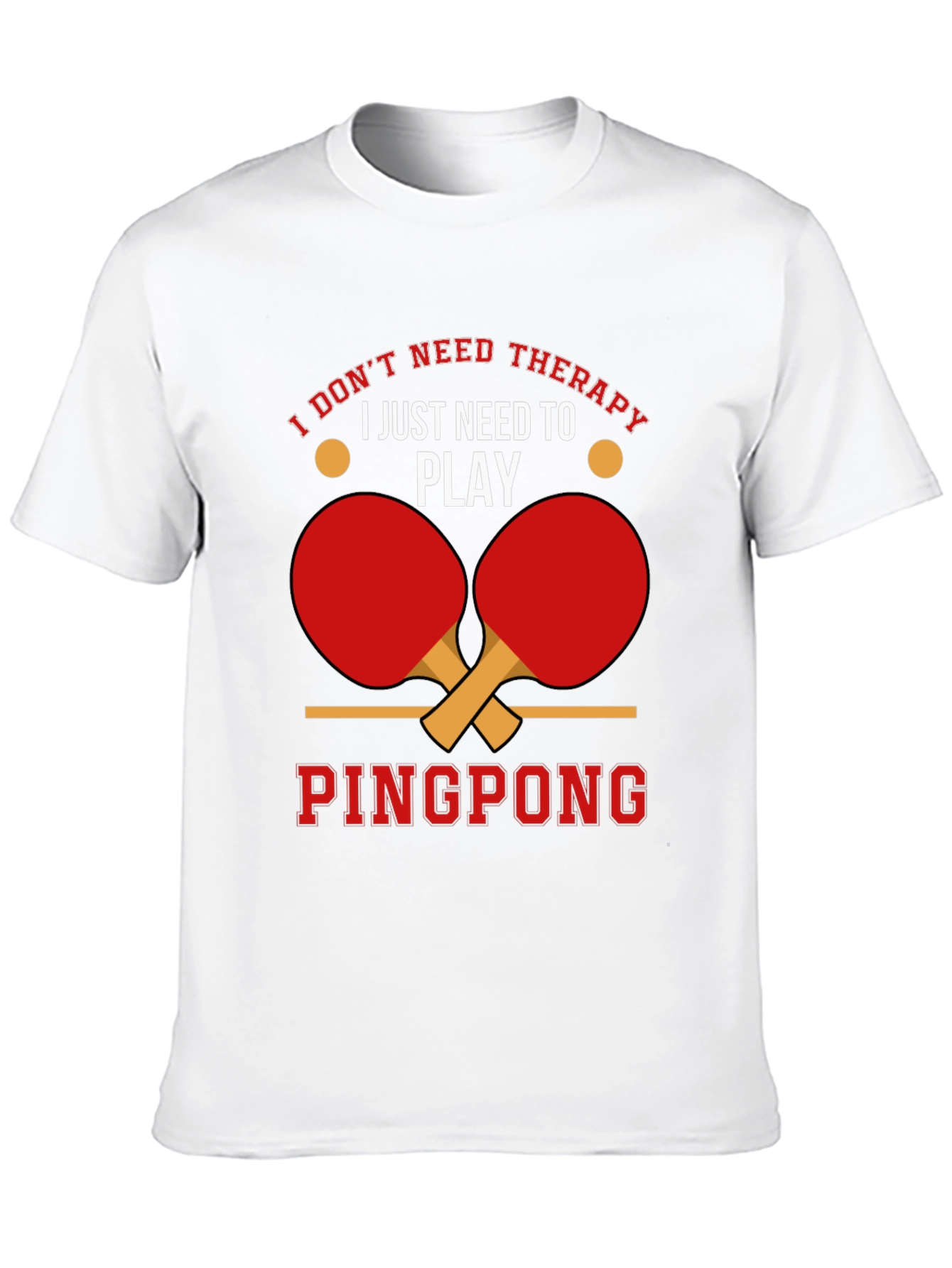 Ping Pong Therapy Black Graphic T-Shirt