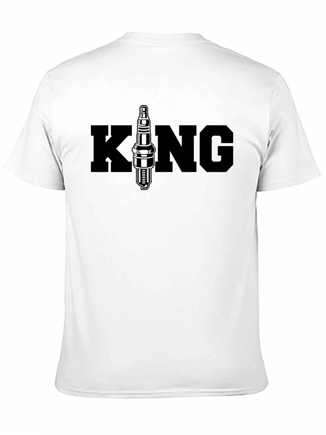 King Spark Plug Graphic T-Shirt - Black