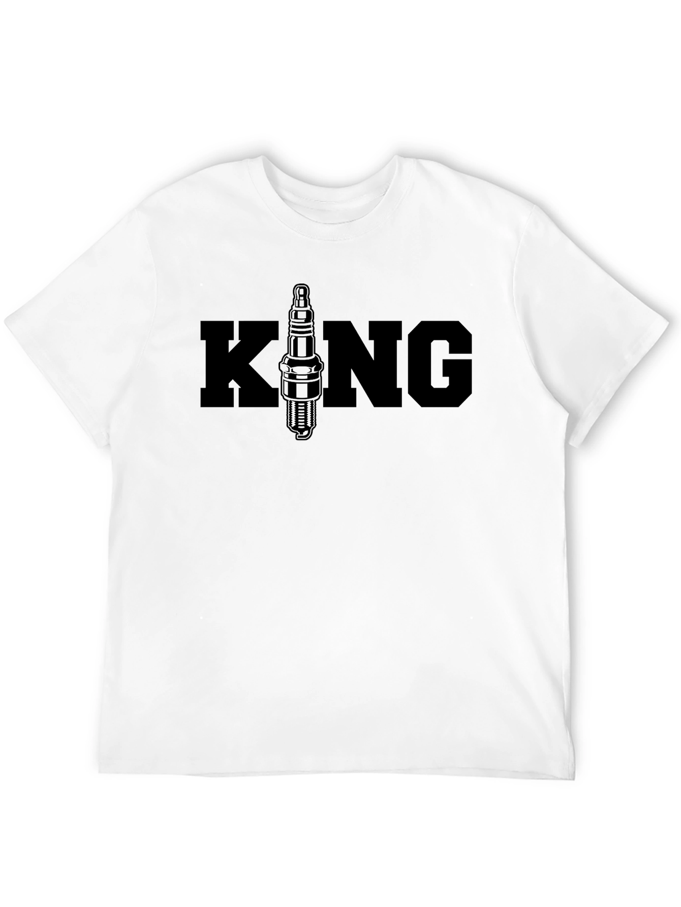 King Spark Plug Graphic T-Shirt - Black