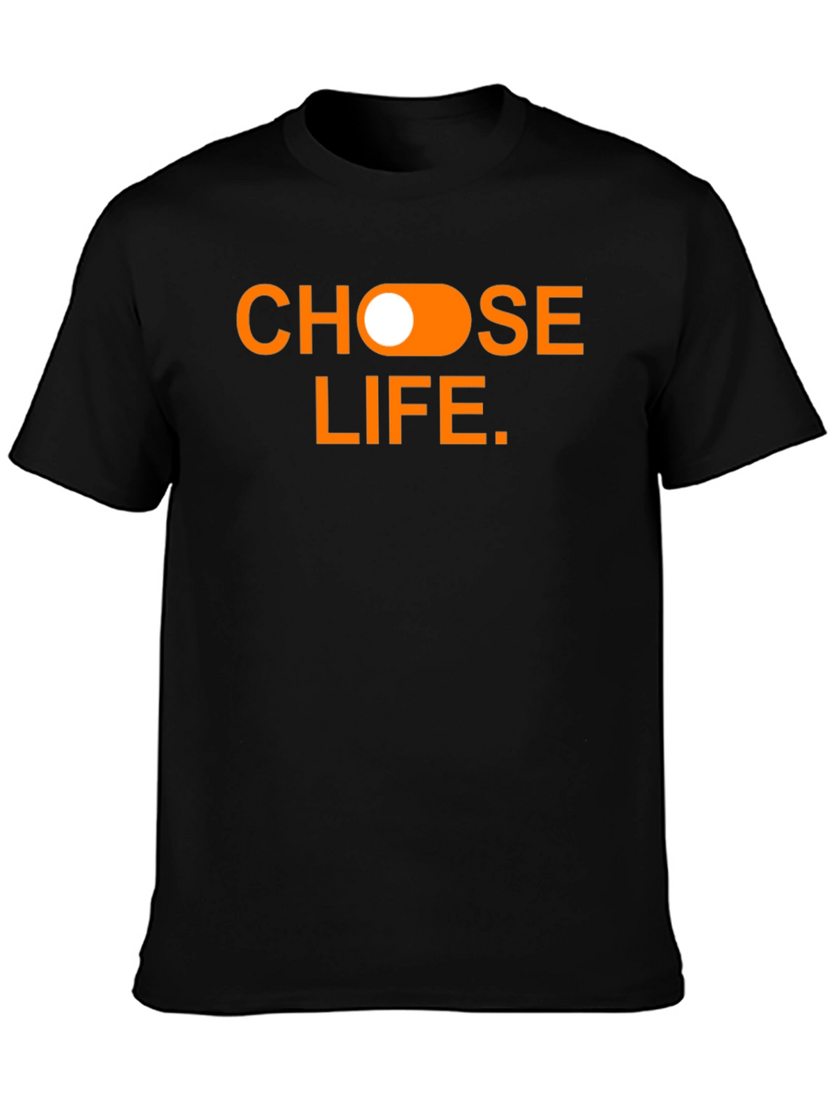 Choose Life Graphic Tee - Black Cotton T-Shirt