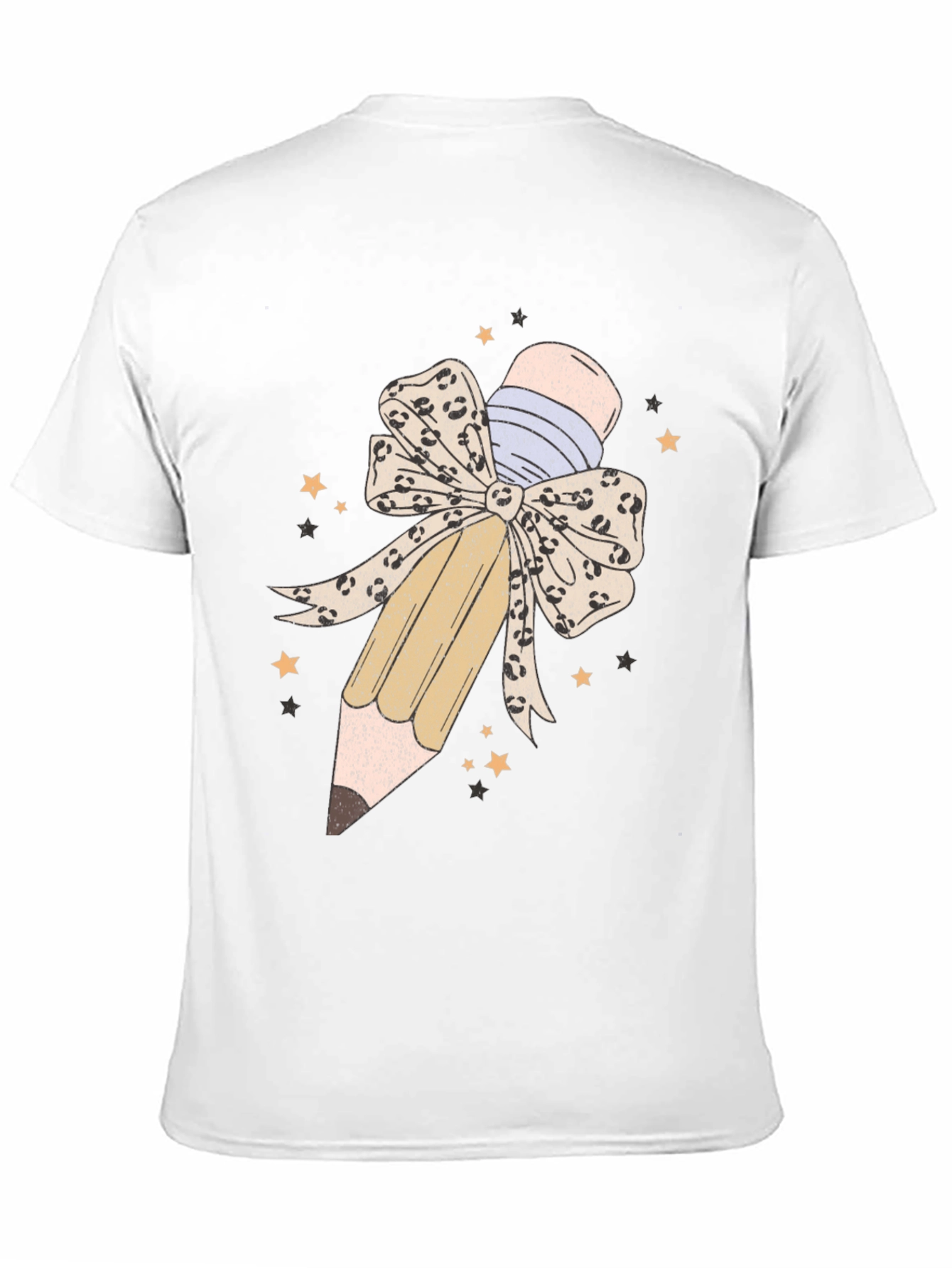 Pencil Bow Graphic Tee - Teacher Appreciation Shirt