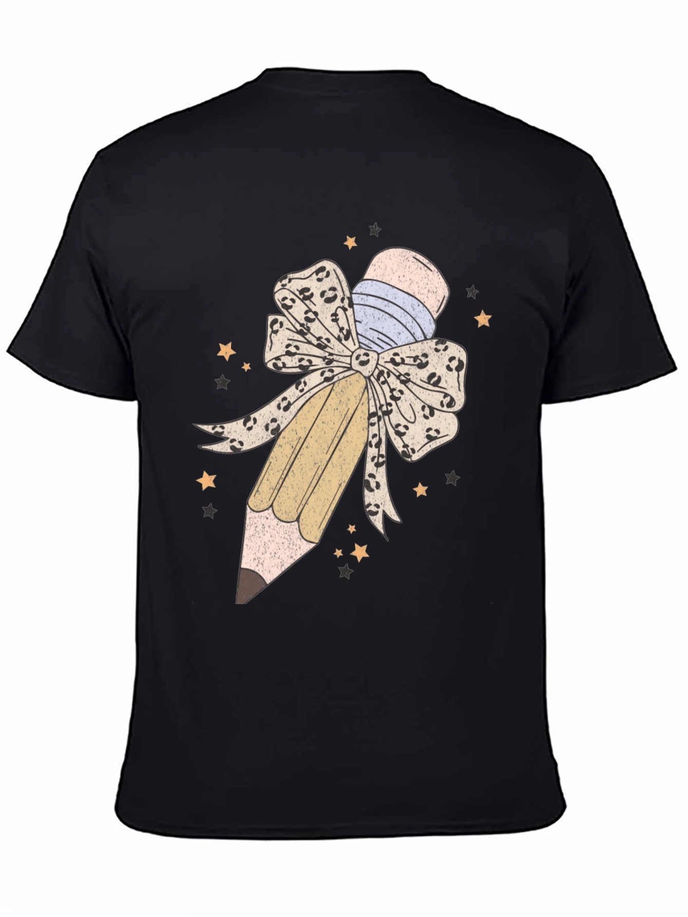 Pencil Bow Graphic Tee - Teacher Appreciation Shirt