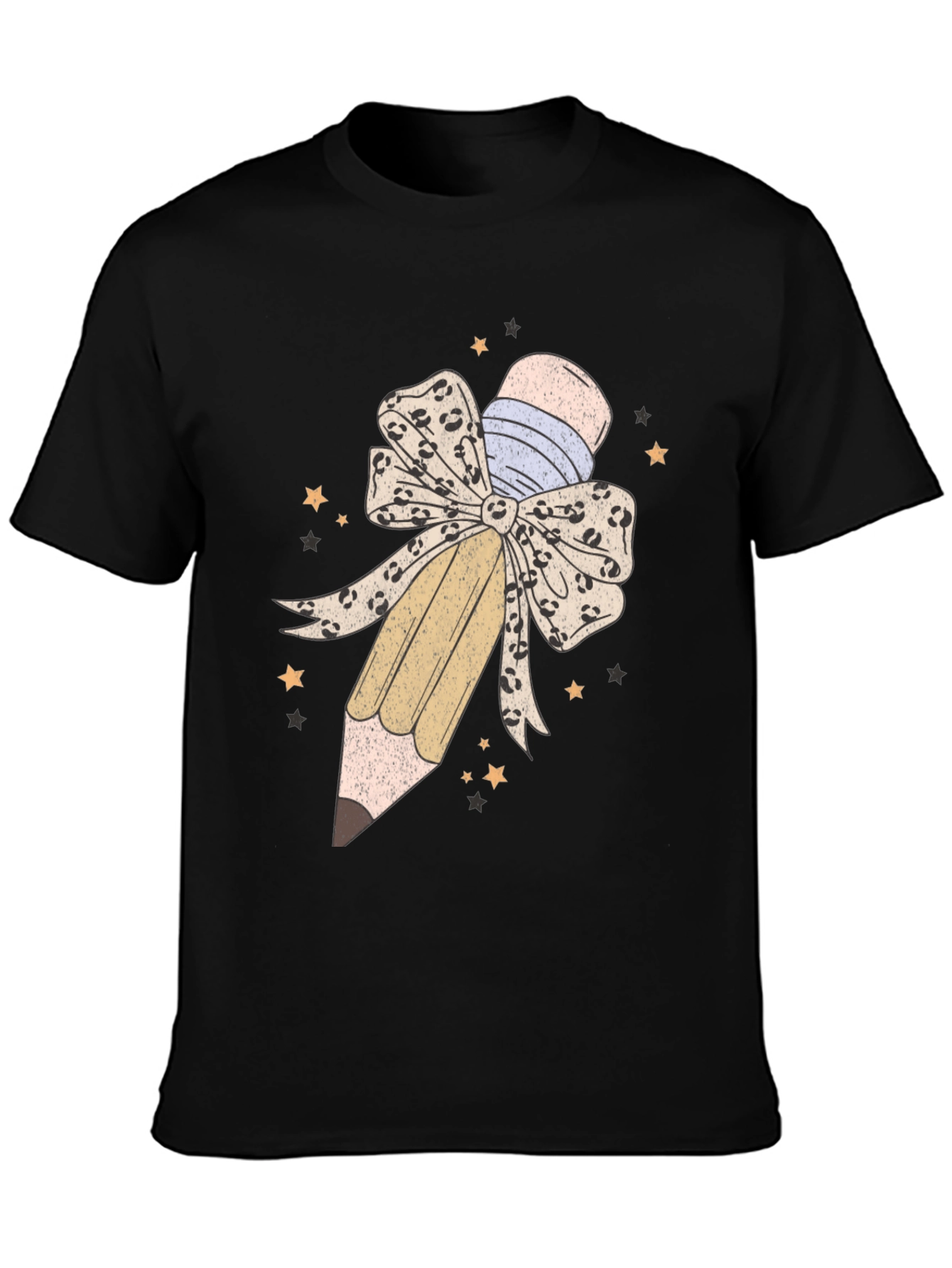 Pencil Bow Graphic Tee - Teacher Appreciation Shirt